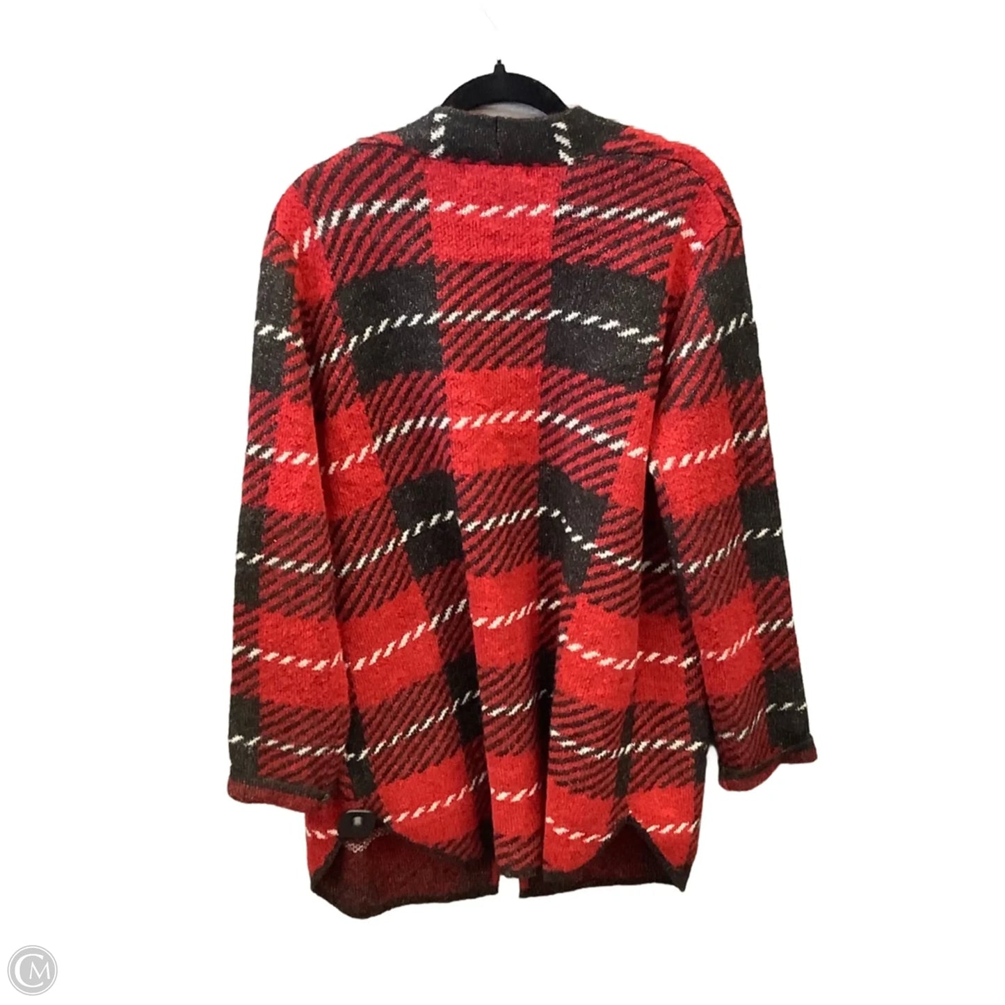 Cardigan By Adrienne Vittadini In Red, Size: Xl