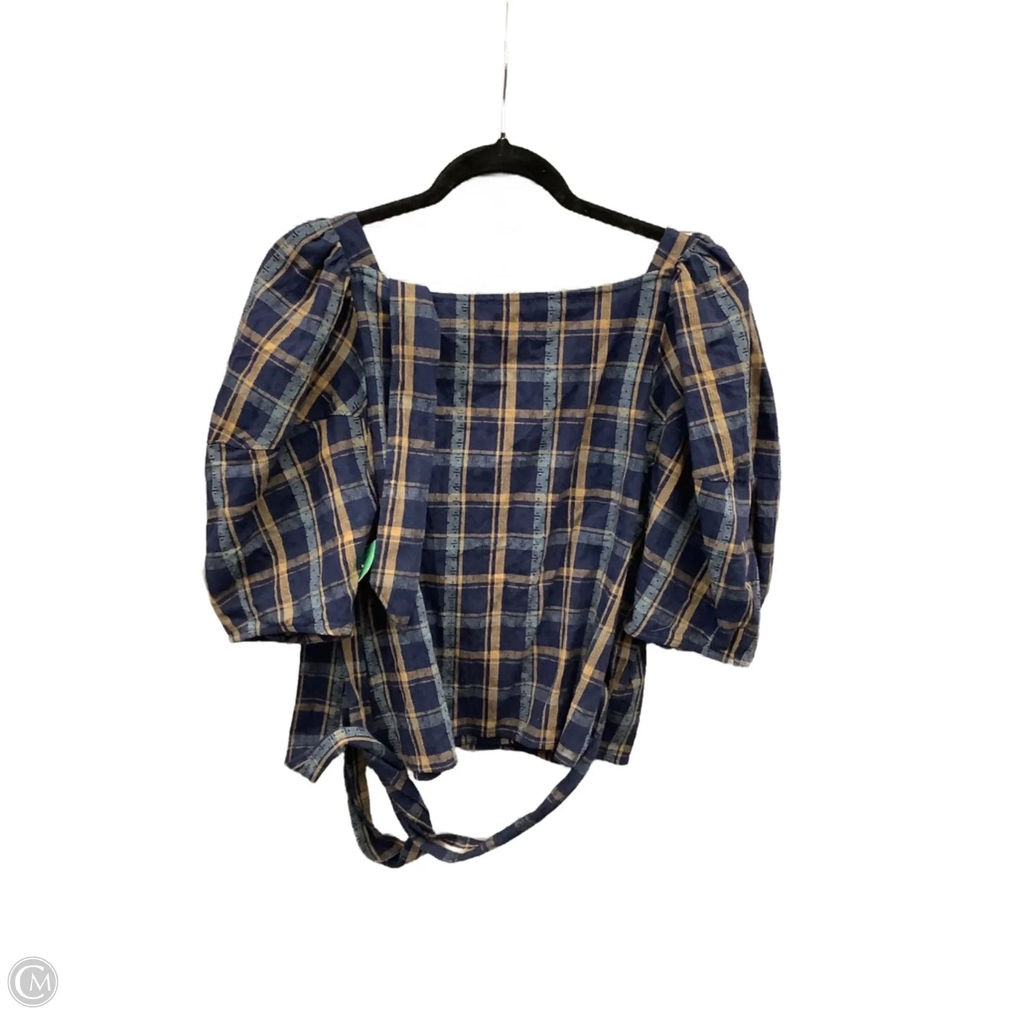 Top Short Sleeve By Madewell In Blue, Size: L
