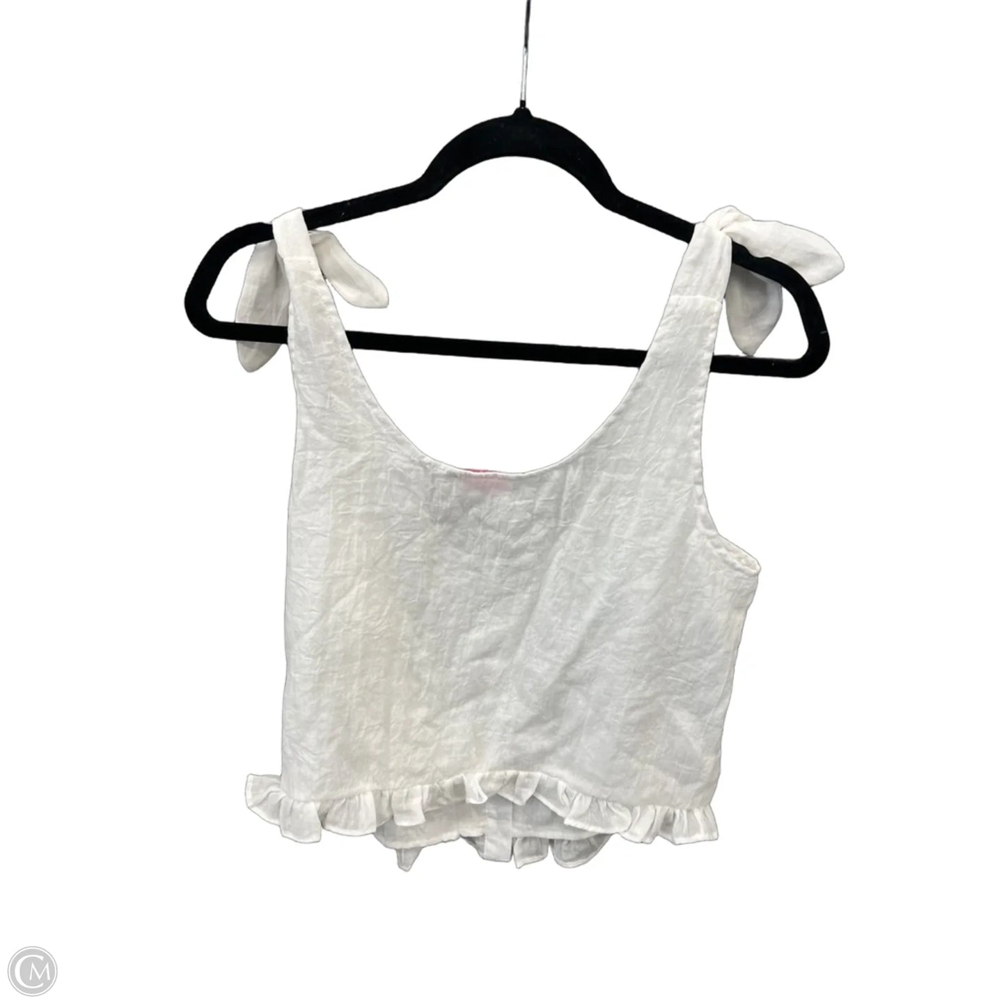 Top Sleeveless By Pink Lily In White, Size: L