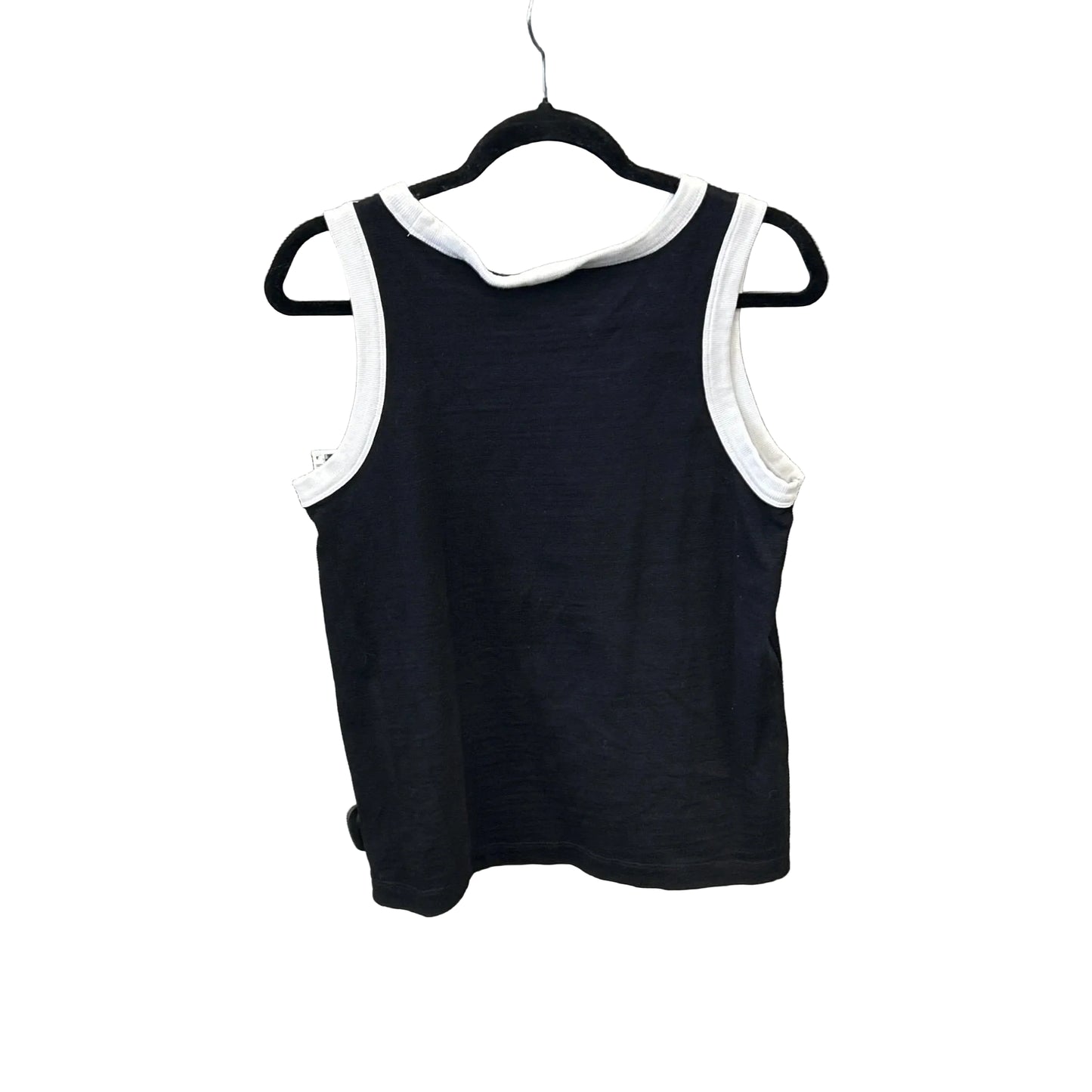 Top Sleeveless By Loft In Black, Size: M