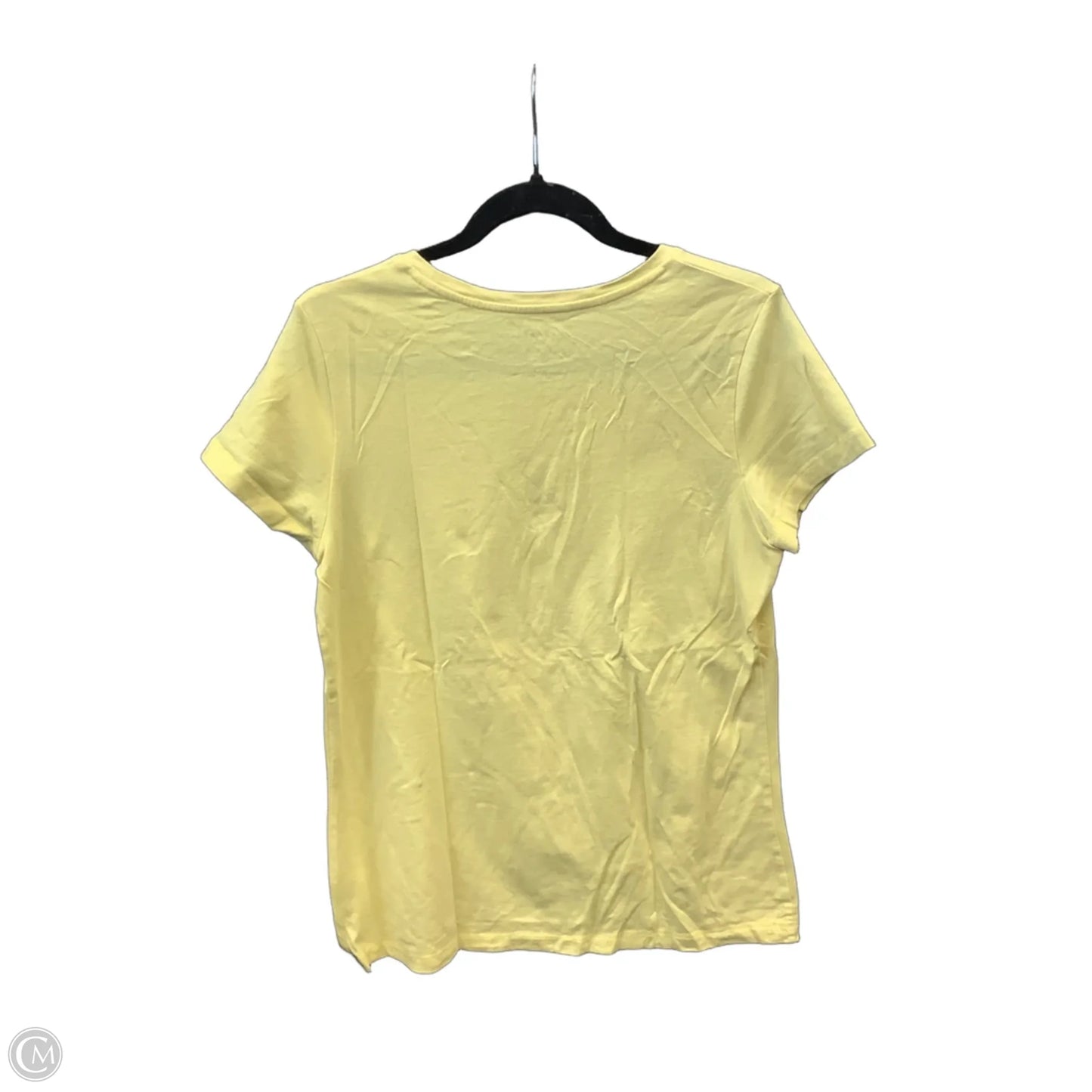 Top Short Sleeve By Sonoma In Yellow, Size: L
