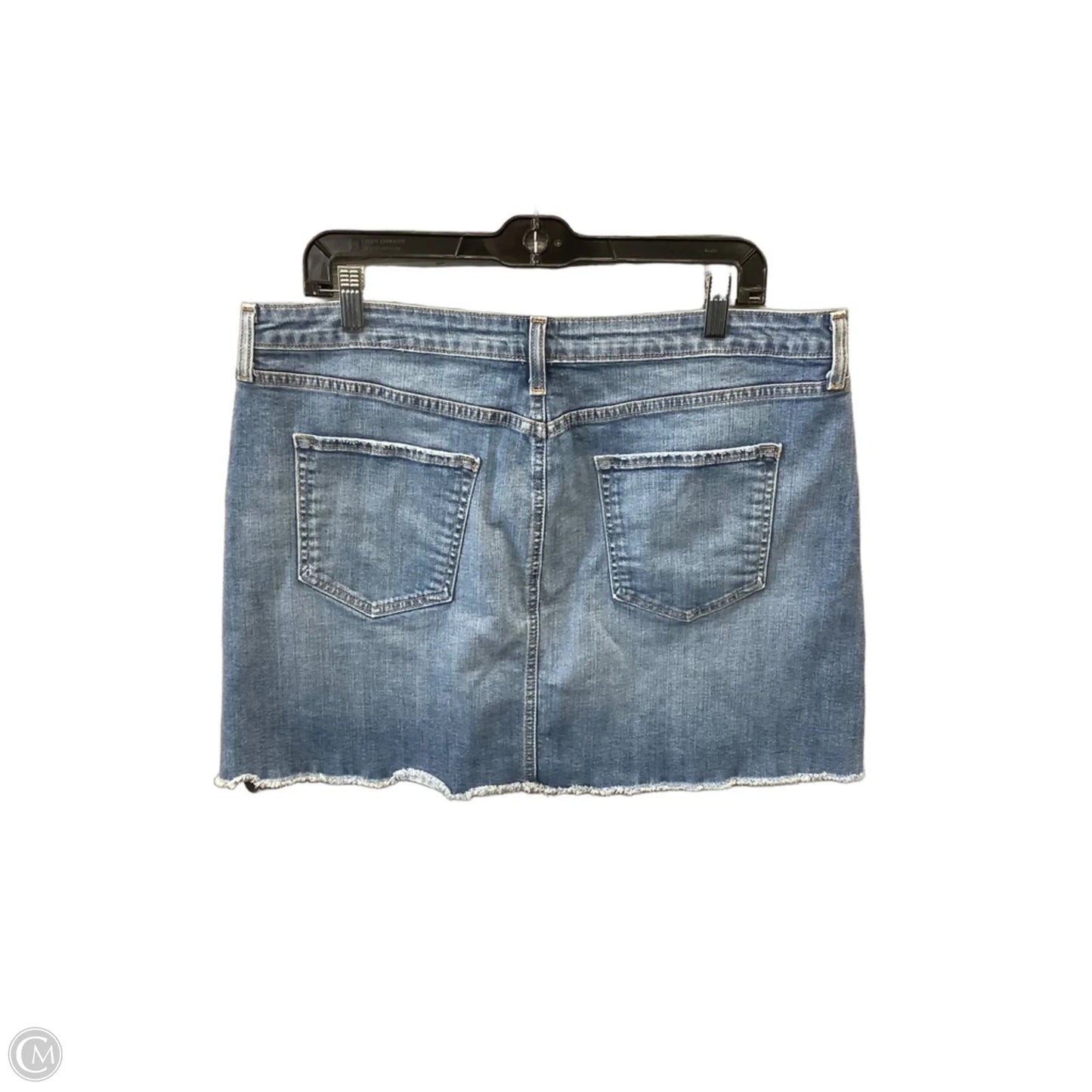 Skirt Mini & Short By Just Black In Blue Denim, Size: 18