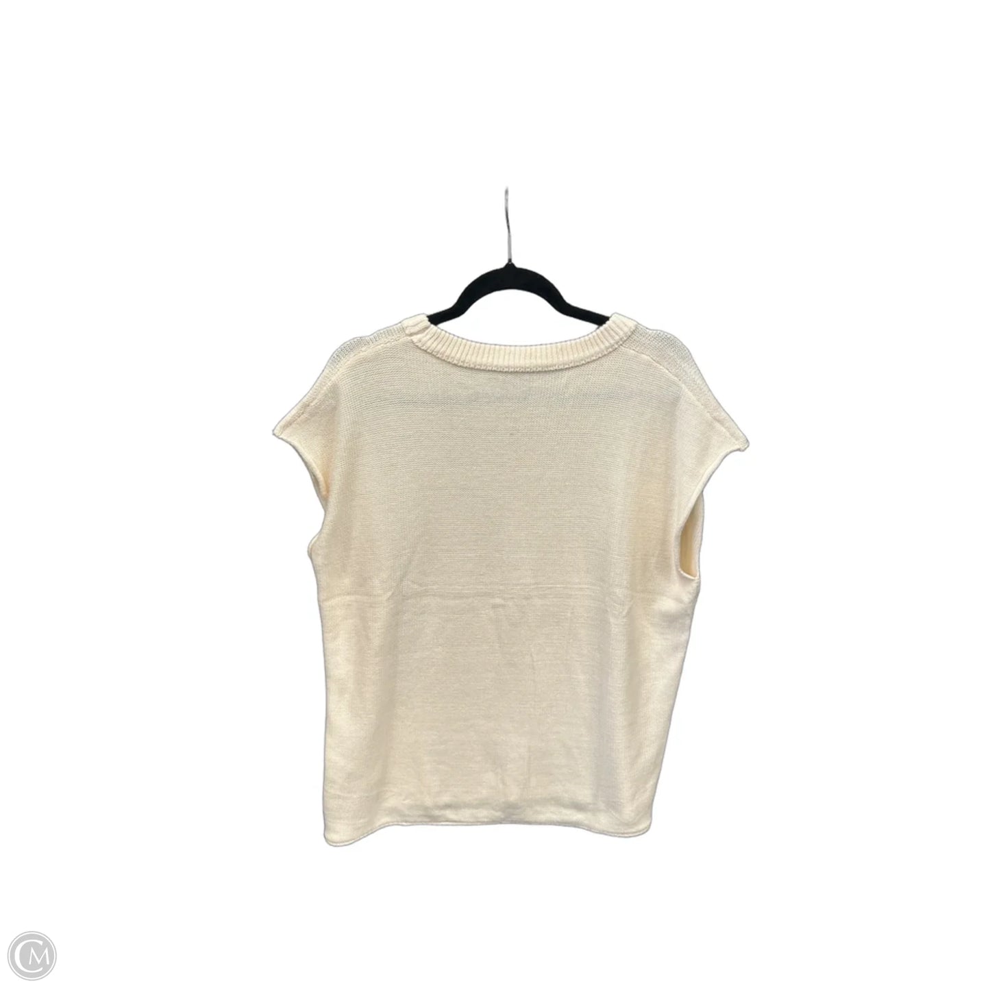 Sweater Short Sleeve By Clothes Mentor In Tan, Size: Xl