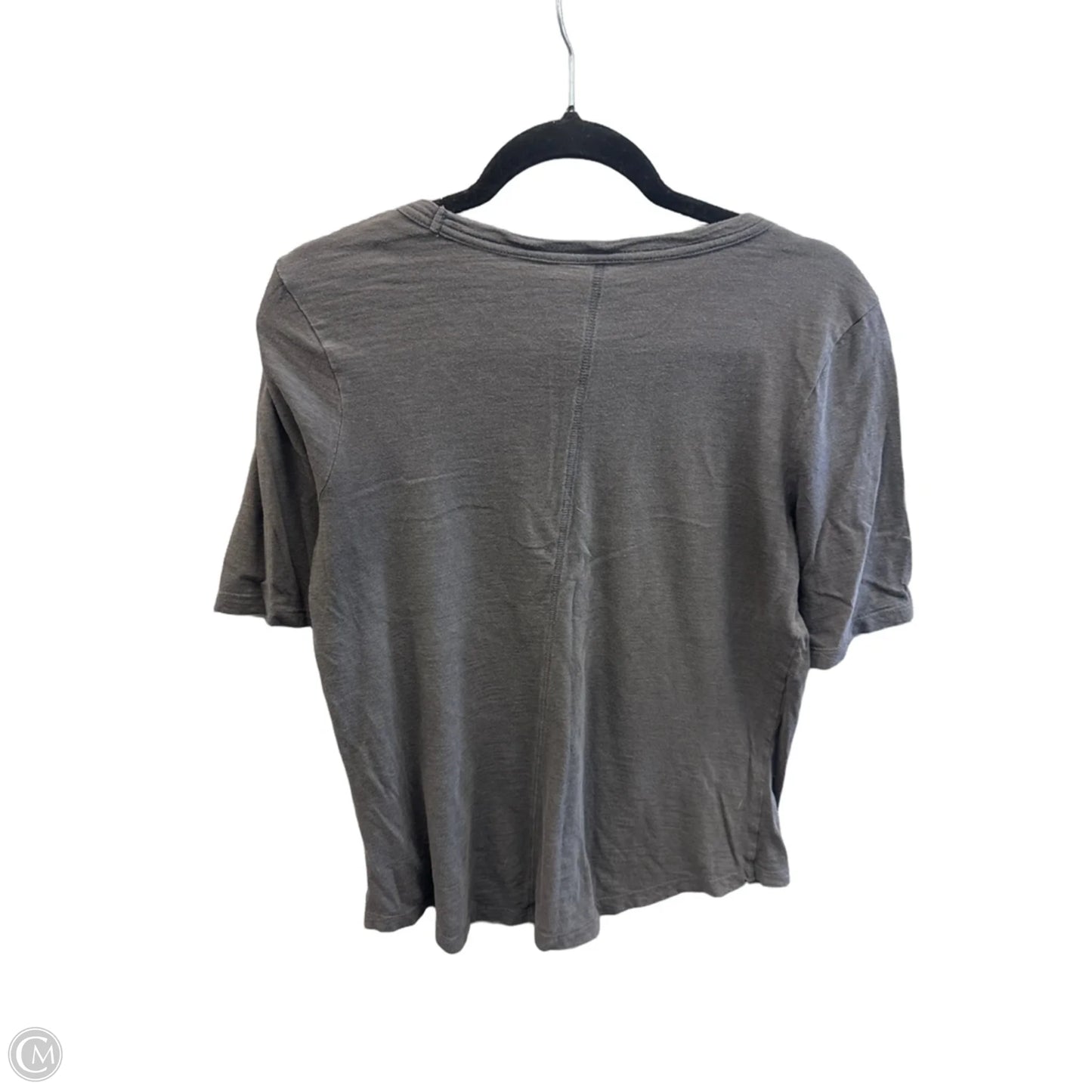 Top Short Sleeve By Banana Republic In Grey, Size: M