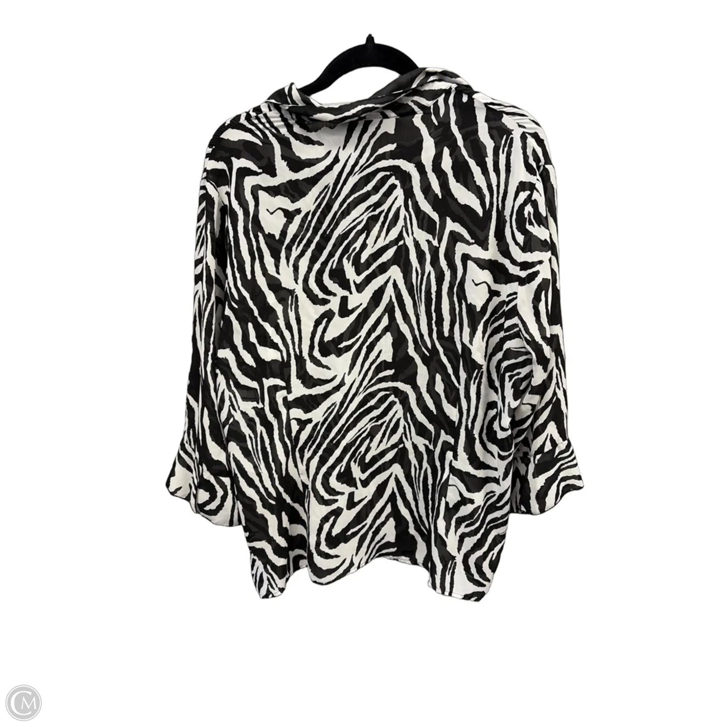 Top Long Sleeve By Sere Nade In Animal Print, Size: 2x