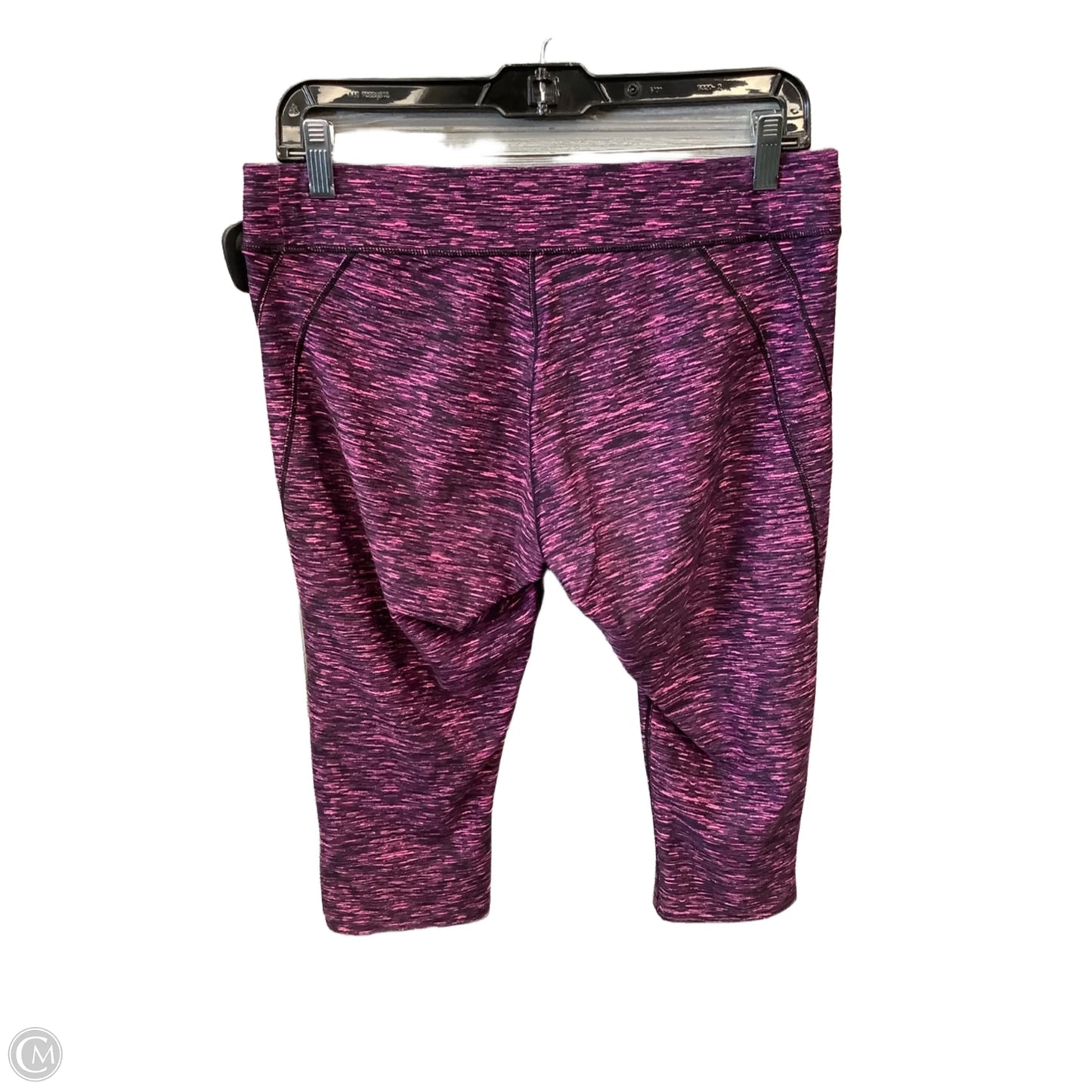 Athletic Capris By Reebok In Pink, Size: L