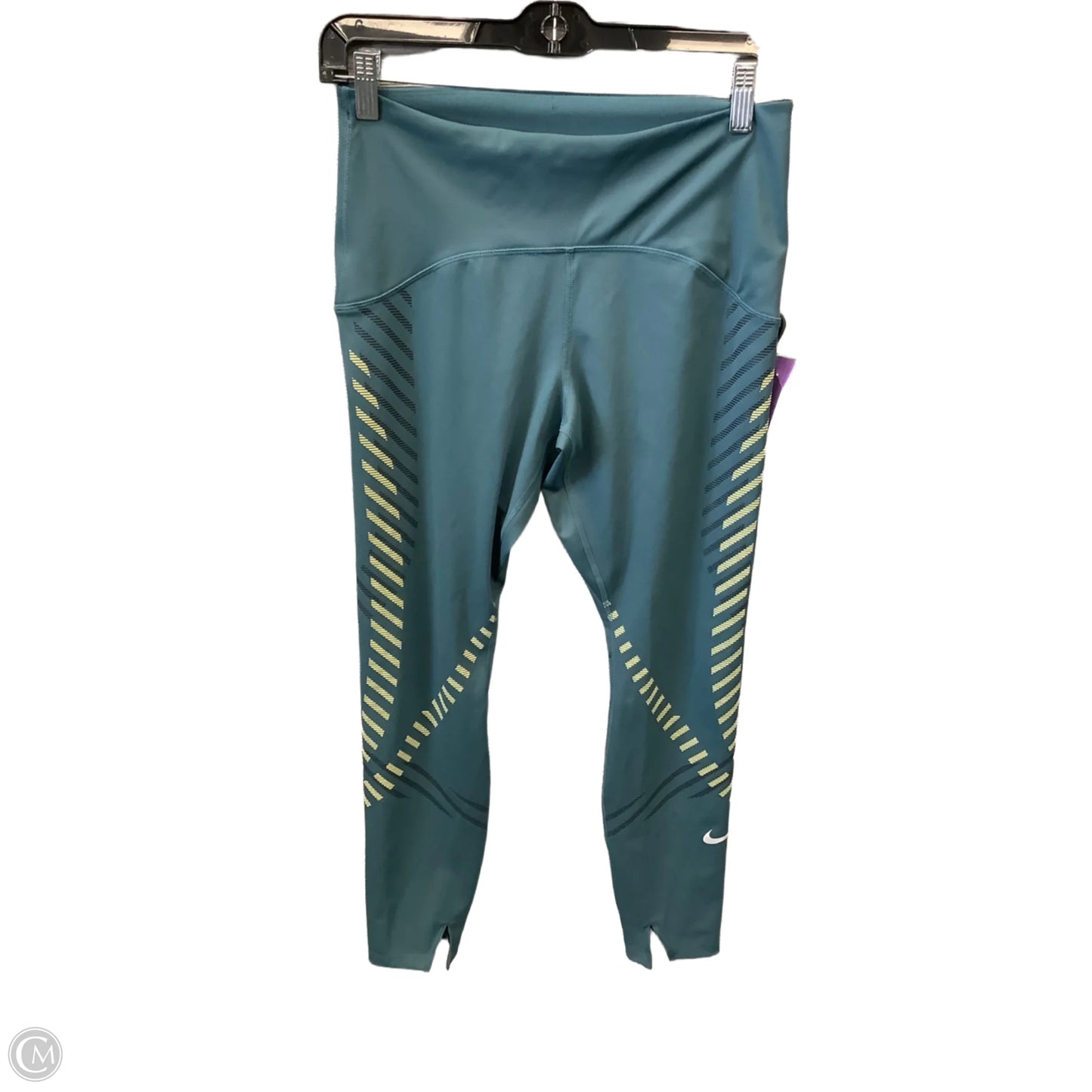 Athletic Leggings By Nike In Blue, Size: M