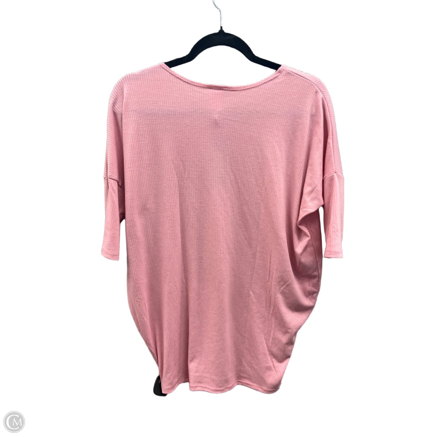 Tunic 3/4 Sleeve By Agnes & Dora In Pink, Size: S