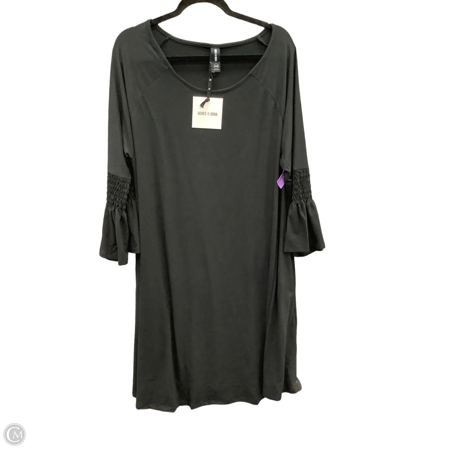 Dress Casual Short By Agnes & Dora In Black, Size: 3x
