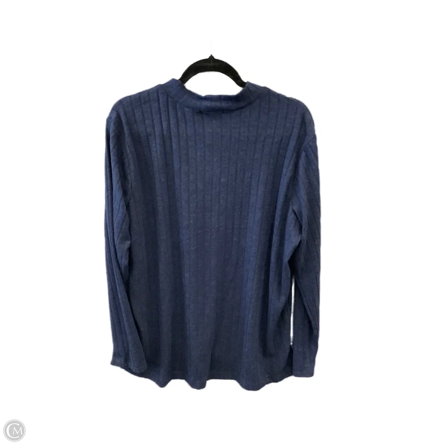 Top Long Sleeve By Matty M In Blue, Size: Xl