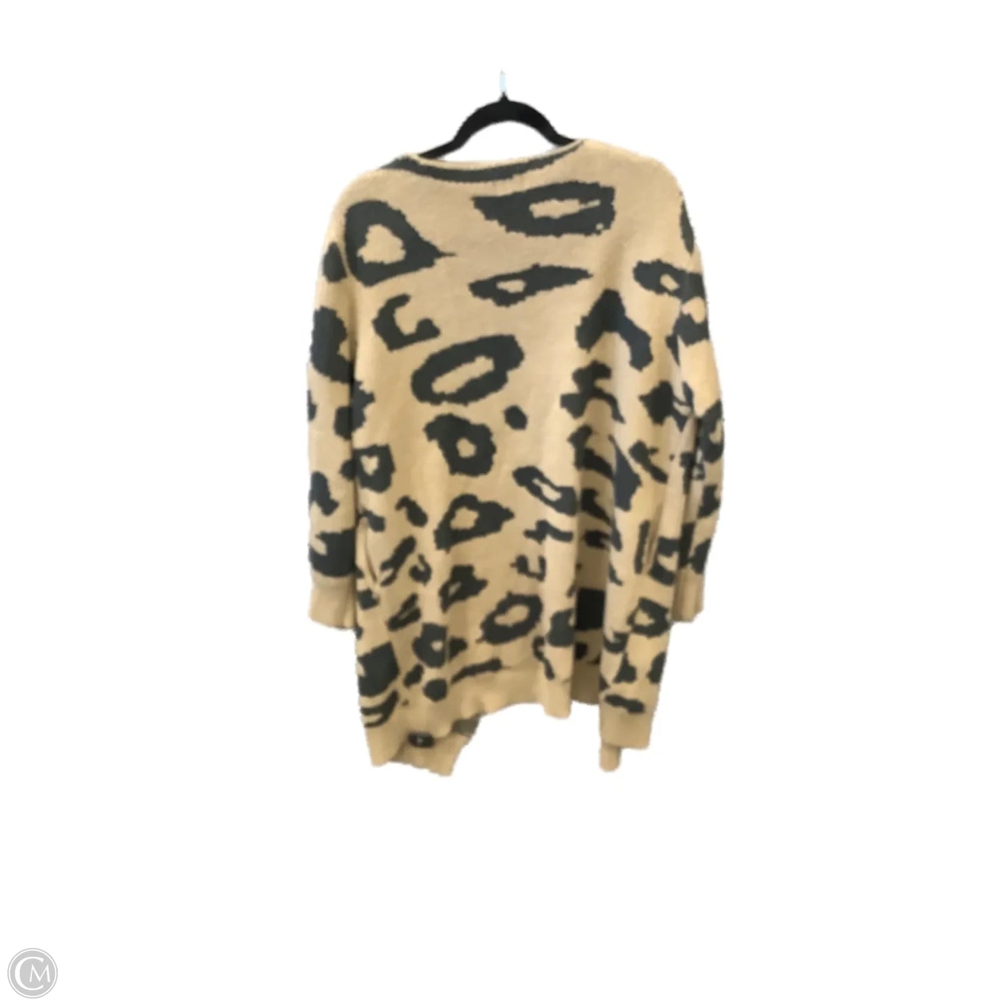 Cardigan By Clothes Mentor In Animal Print, Size: L