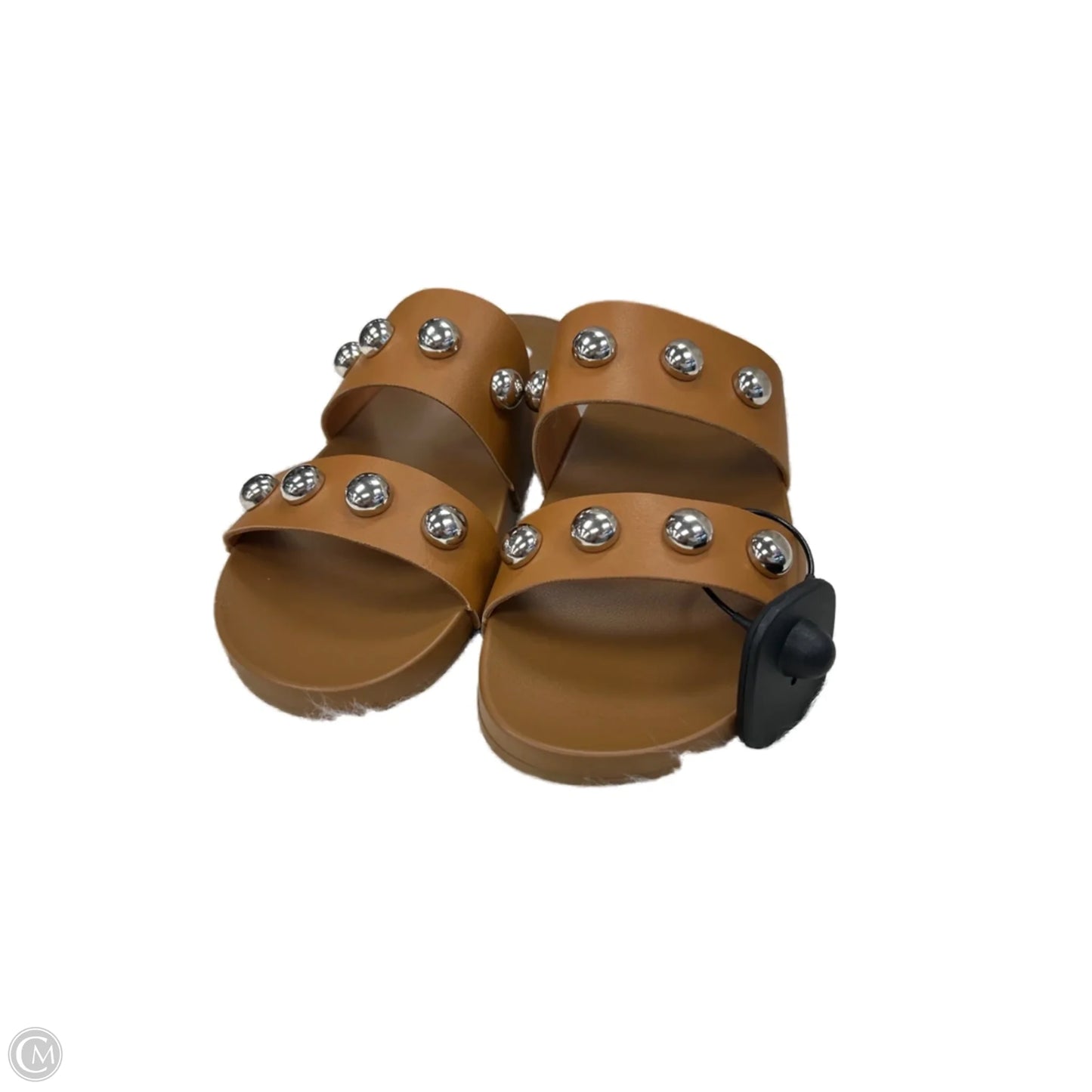 Sandals Flats By Clothes Mentor In Tan, Size: 9.5