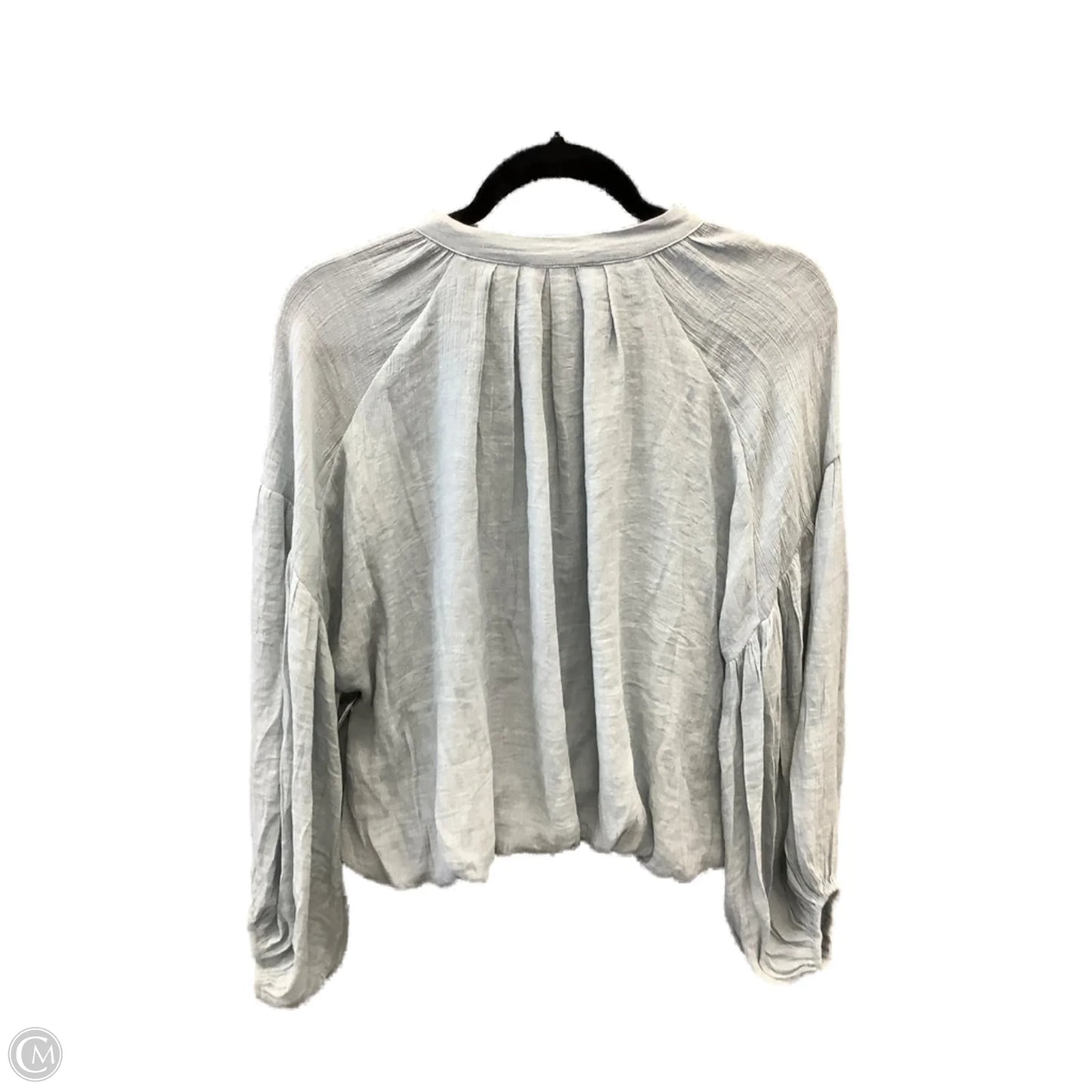 Top Long Sleeve By Fate In Blue, Size: S