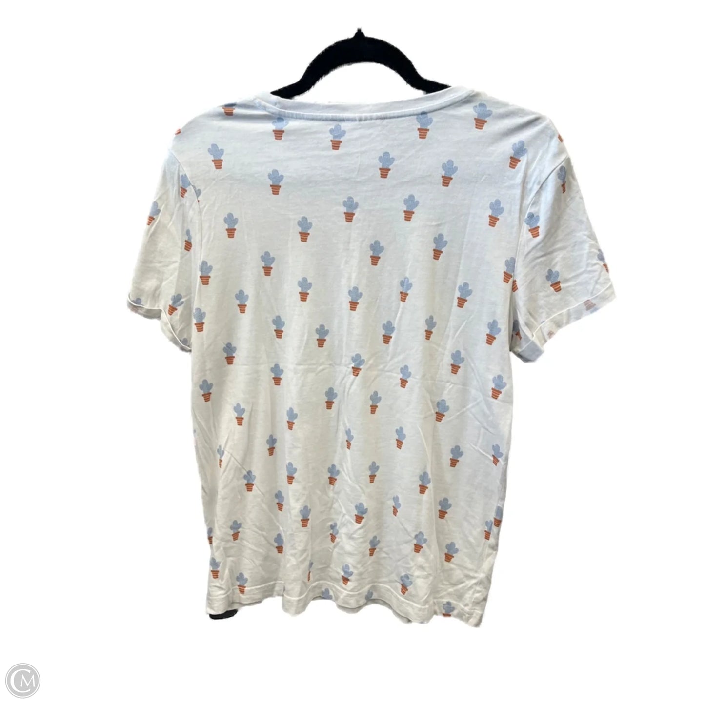 Top Short Sleeve By Serra In White, Size: M