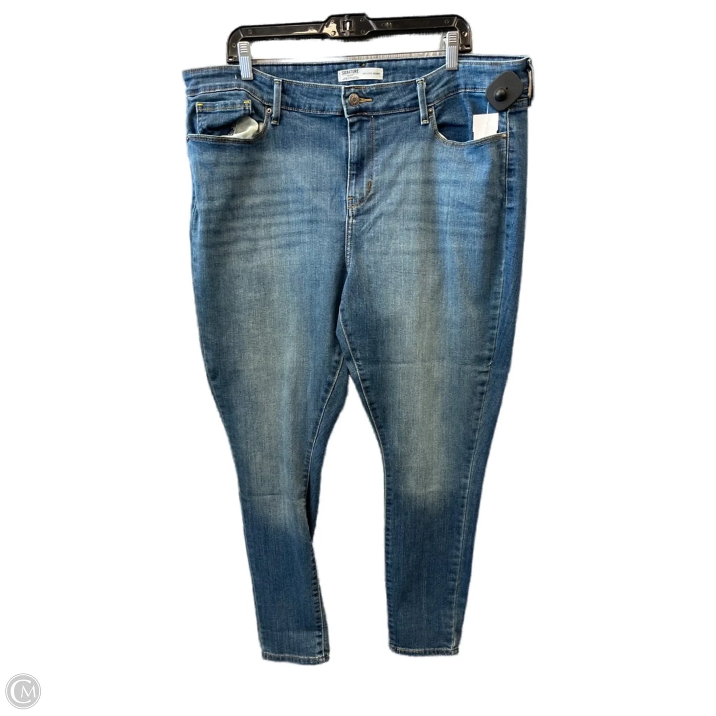 Jeans Skinny By Levis In Blue Denim, Size: 20