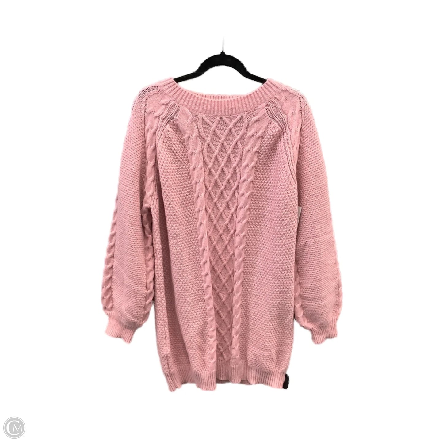 Dress Sweater By Shein In Pink, Size: L