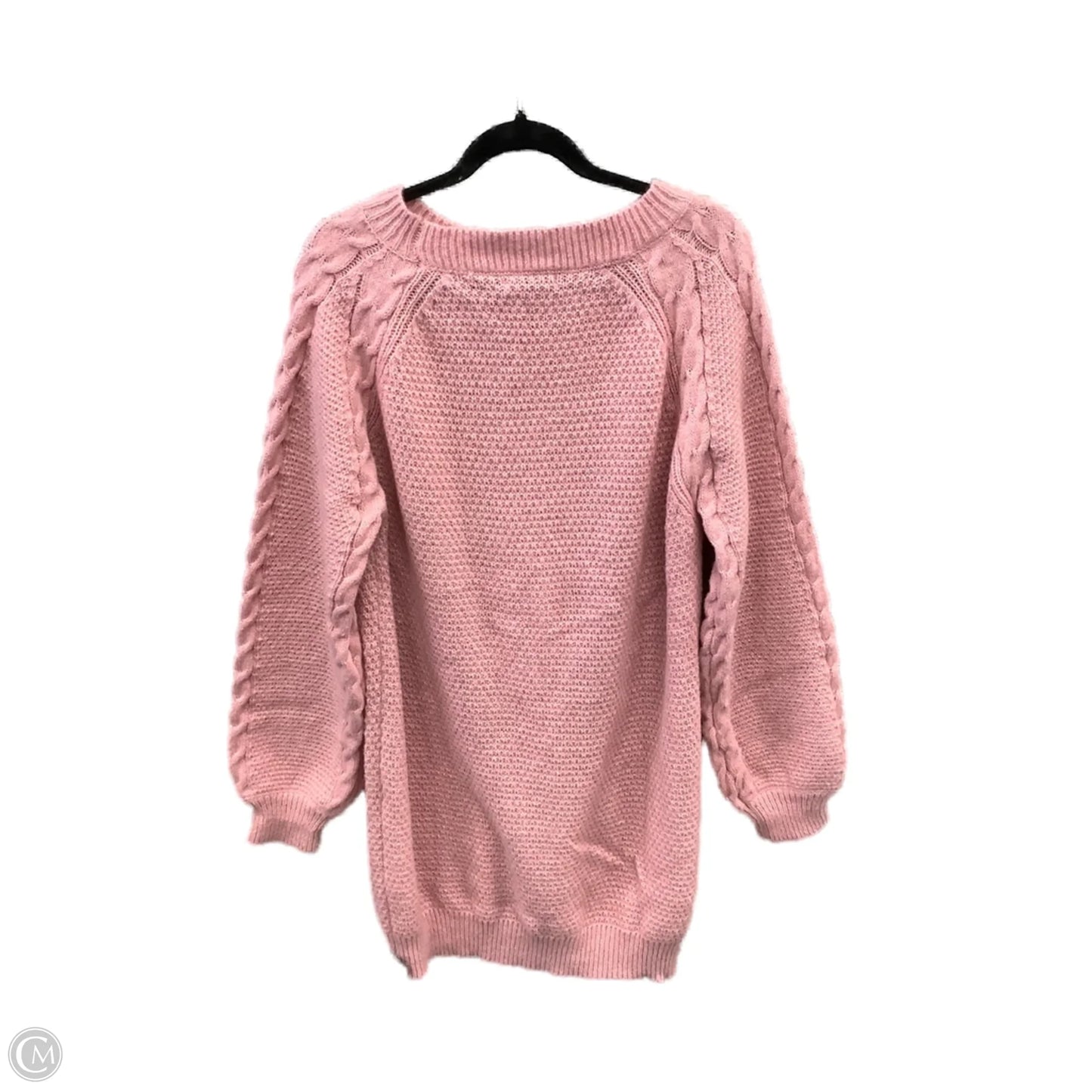 Dress Sweater By Shein In Pink, Size: L