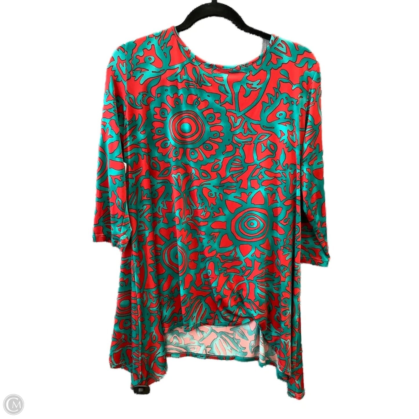Top Long Sleeve By Clara Sun Woo In Blue & Red, Size: L