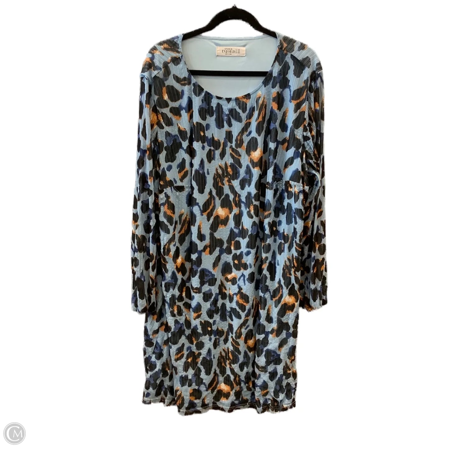 Dress Casual Midi By Clothes Mentor In Animal Print, Size: 3x