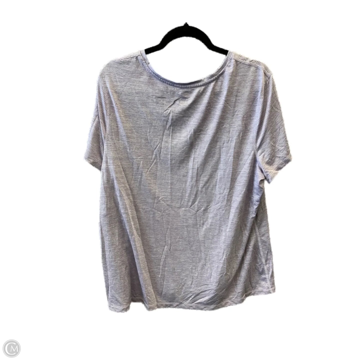 Top Short Sleeve By Athletic Works In Purple, Size: 3x