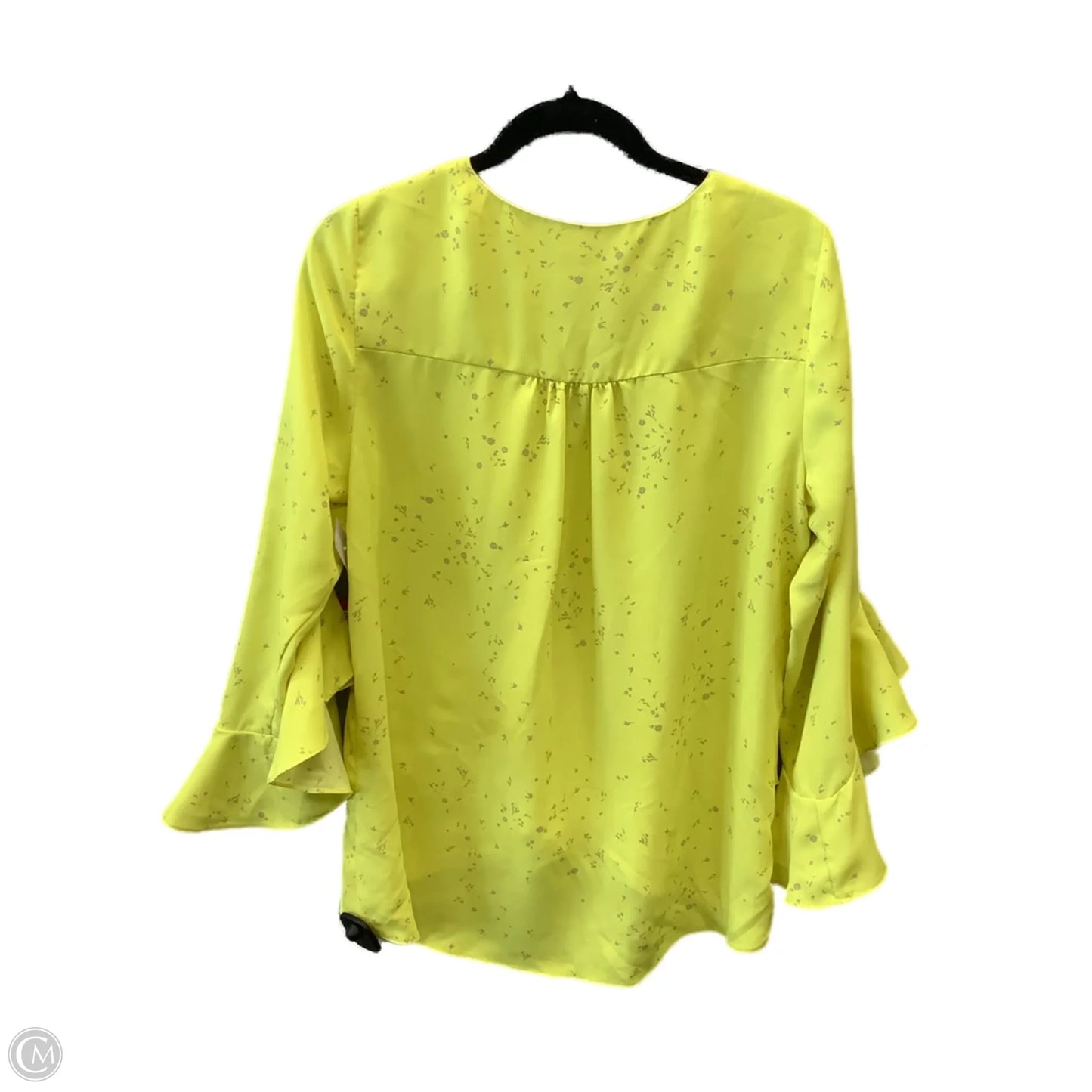 Top Long Sleeve By Vince Camuto In Yellow, Size: M