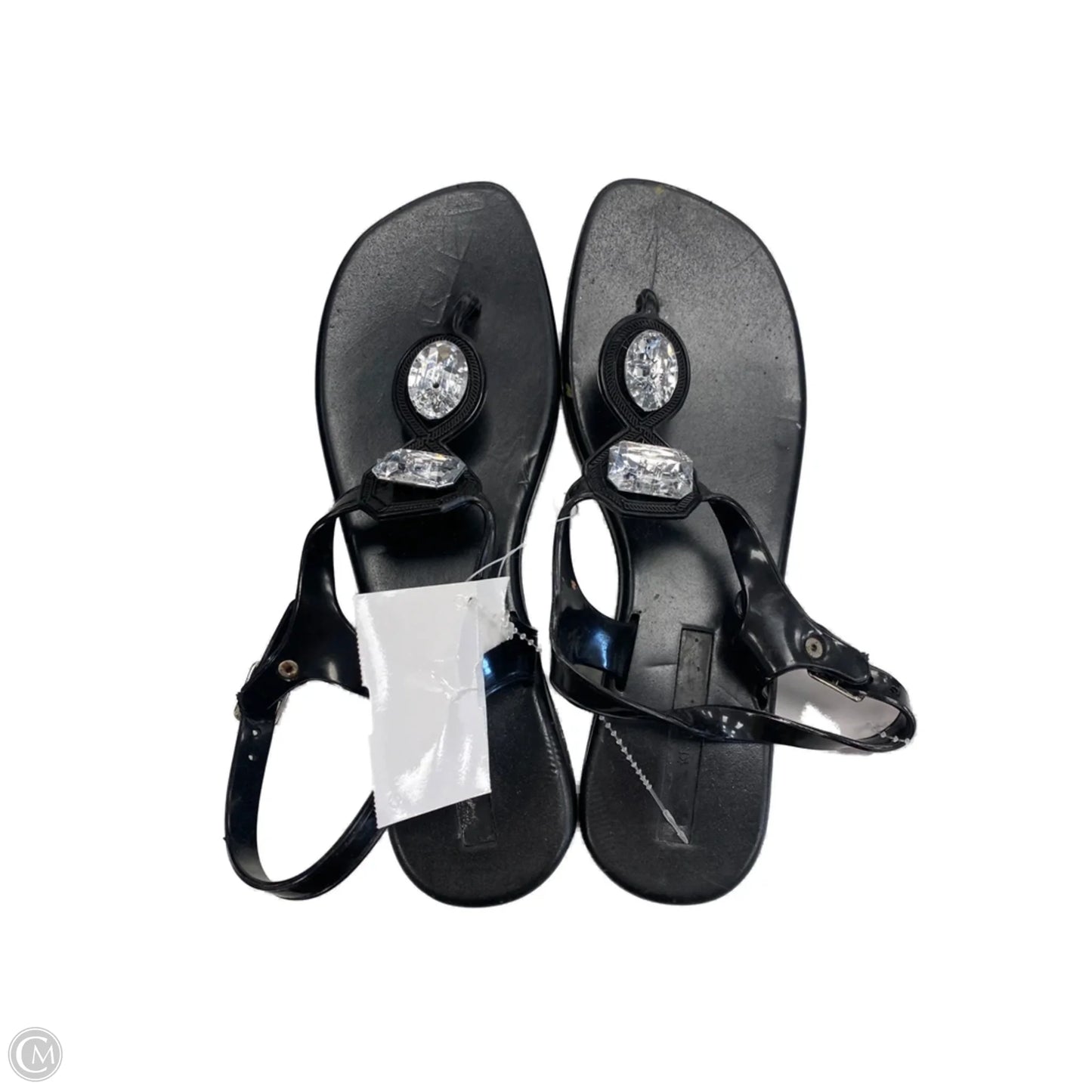 Sandals Flip Flops By Clothes Mentor In Black, Size: 7