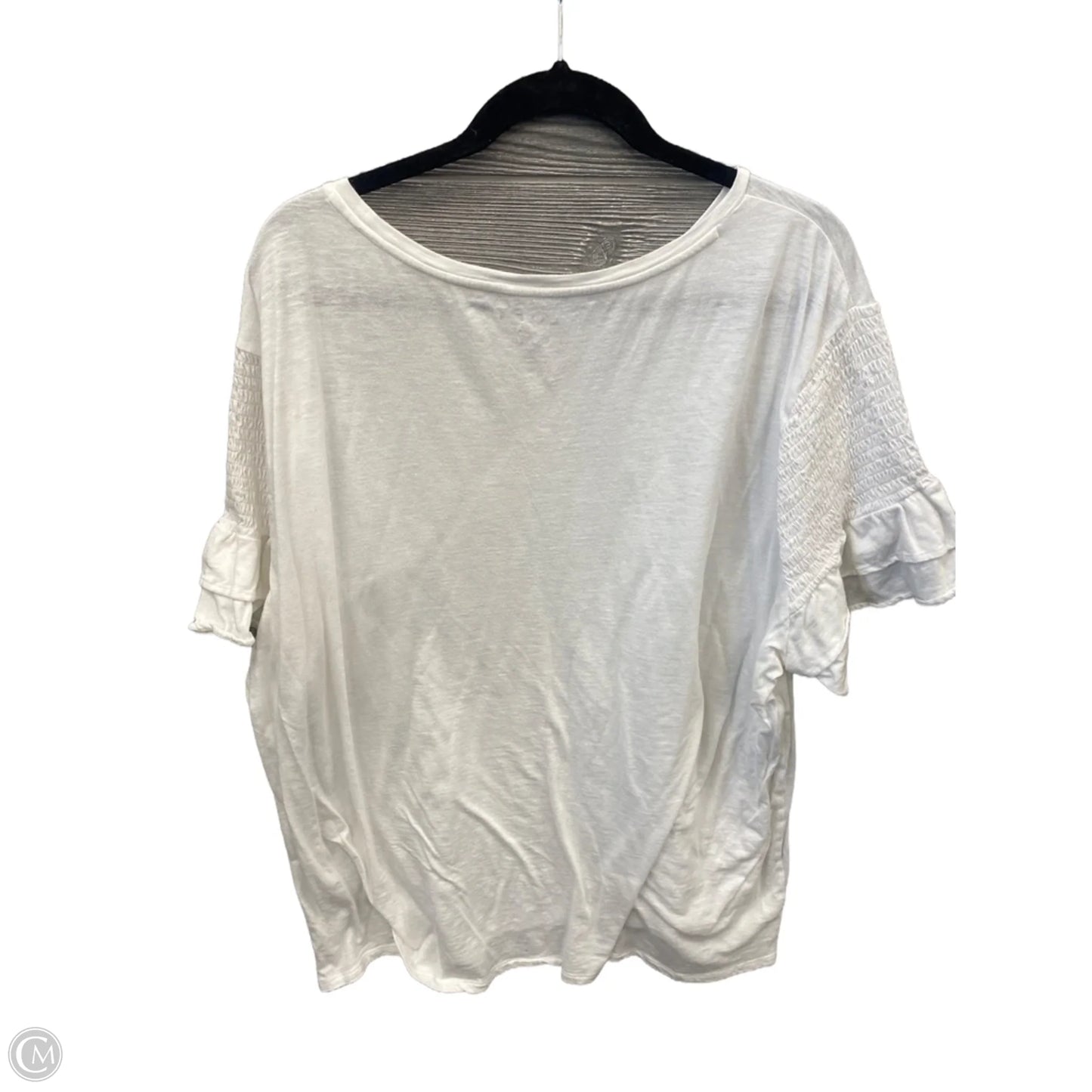 Top Long Sleeve By Loft In White, Size: 3x