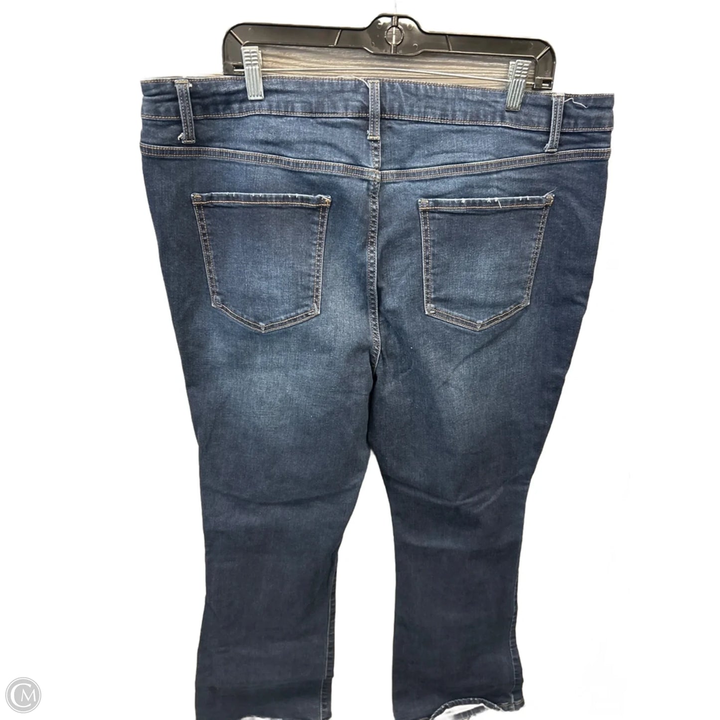 Jeans Boot Cut By Terra & Sky In Blue Denim, Size: 16