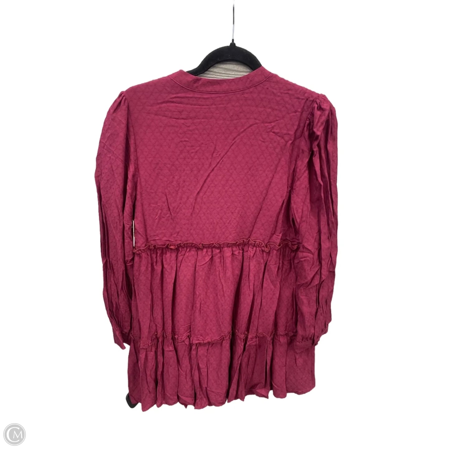 Dress Casual Short By Penelope Rose In Maroon, Size: M
