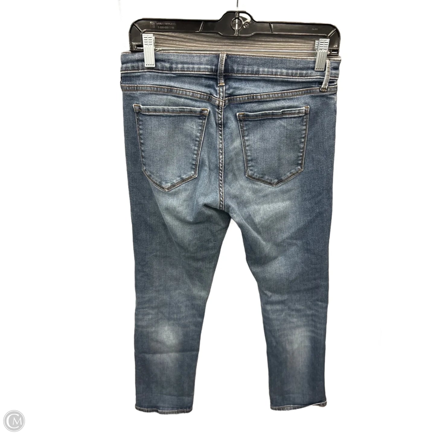 Jeans Straight By Banana Republic In Blue Denim, Size: 8