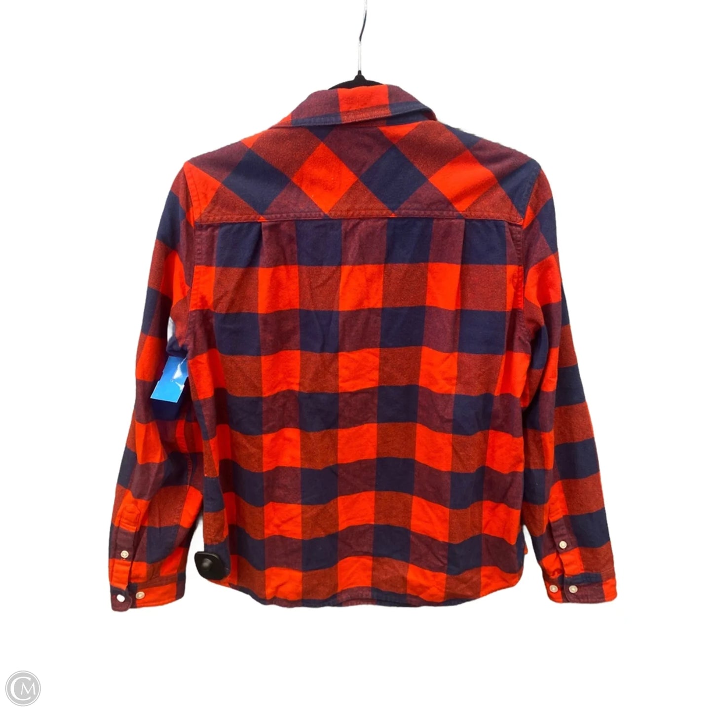 Top Long Sleeve By J. Crew In Blue & Red, Size: S