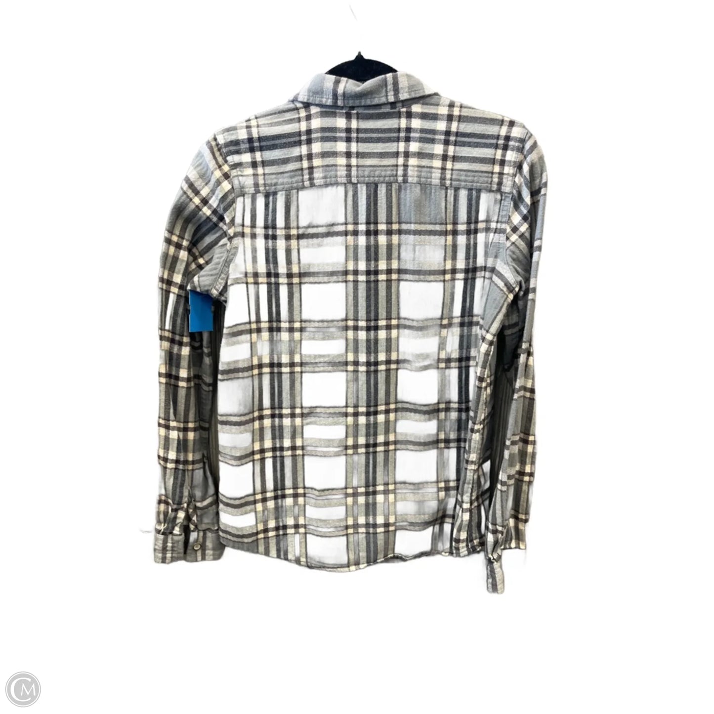 Top Long Sleeve By Natural Reflections In Grey, Size: S