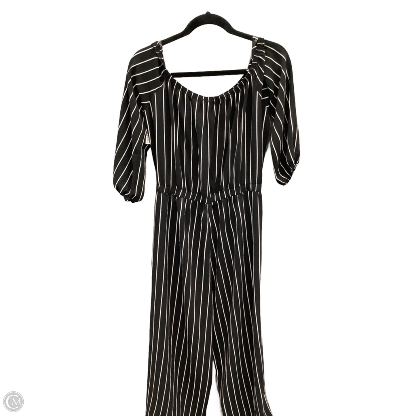 Jumpsuit By Haute Monde In Black & White, Size: Xl