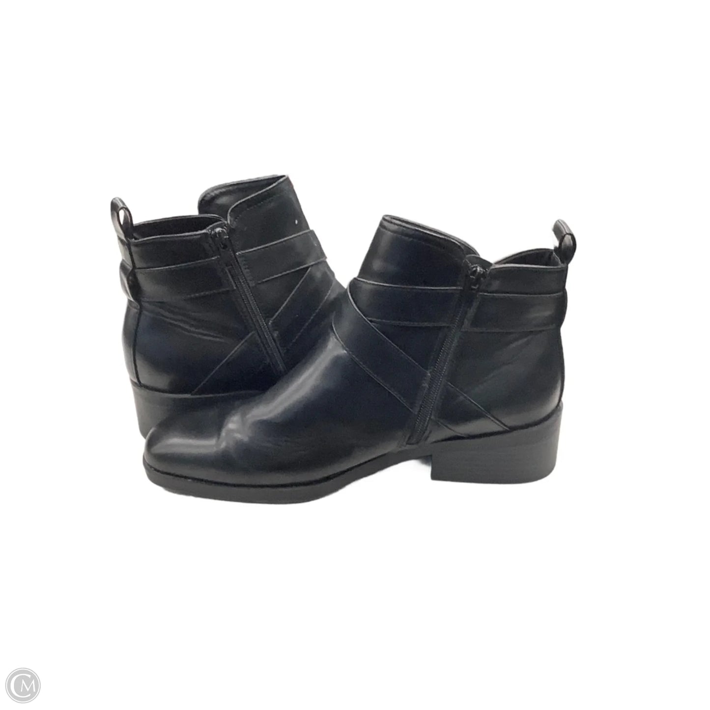 Boots Ankle Heels By Time And Tru In Black, Size: 11