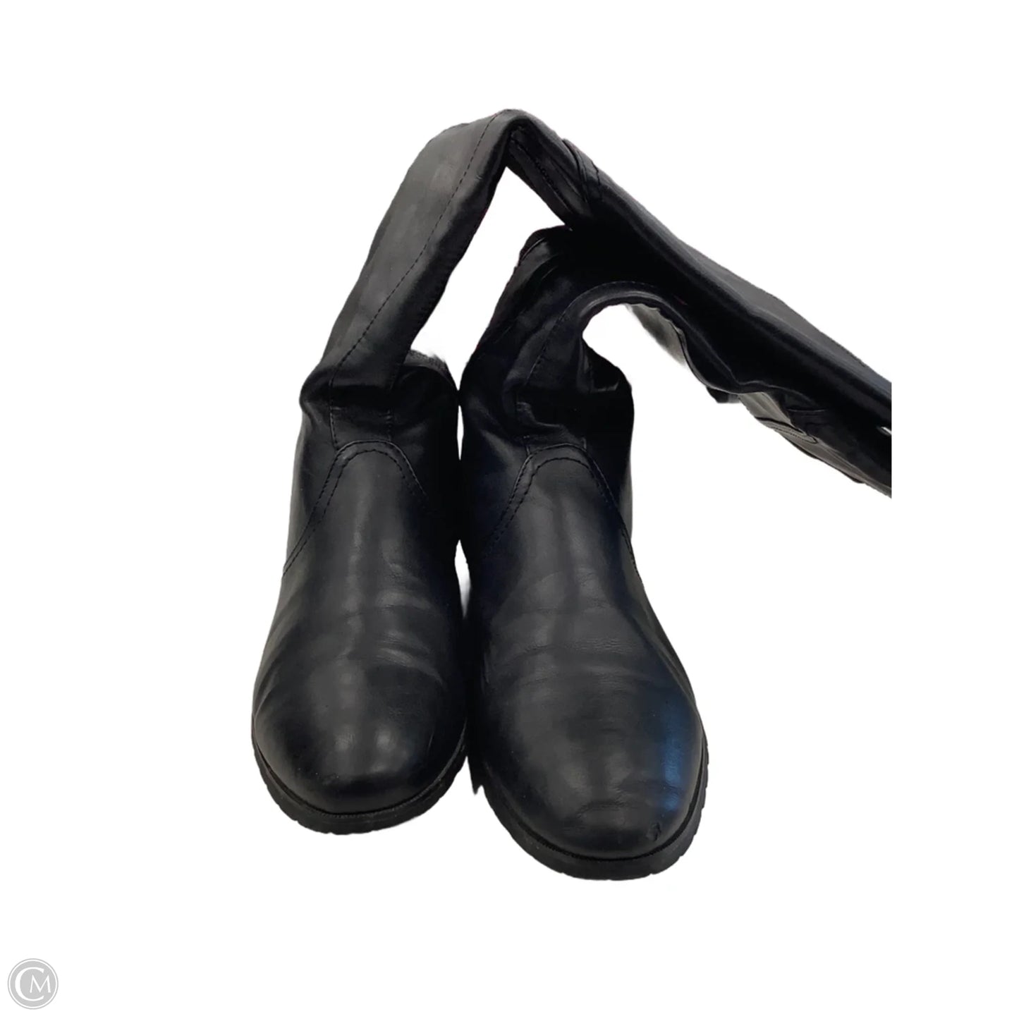 Boots Knee Flats By French Blue In Black, Size: 10.5