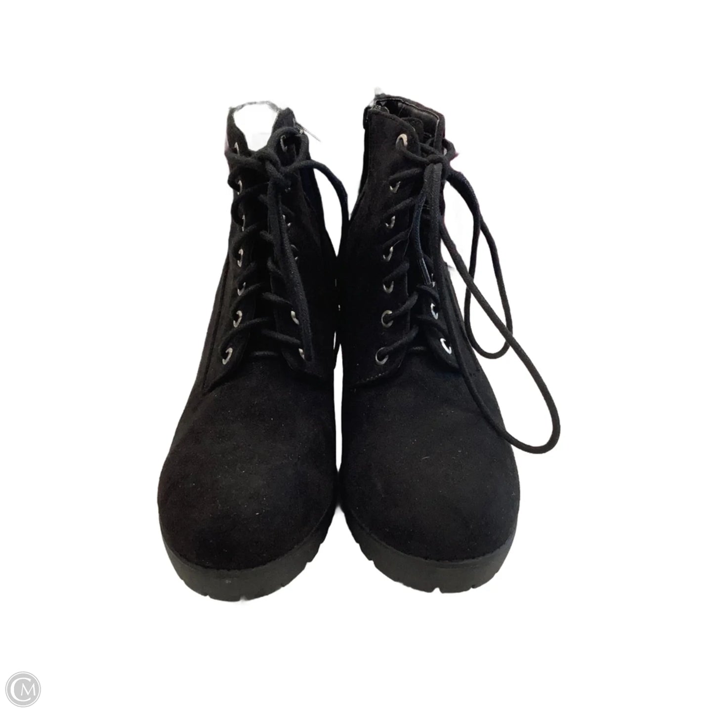 Boots Ankle Heels By Clothes Mentor In Black, Size: 11