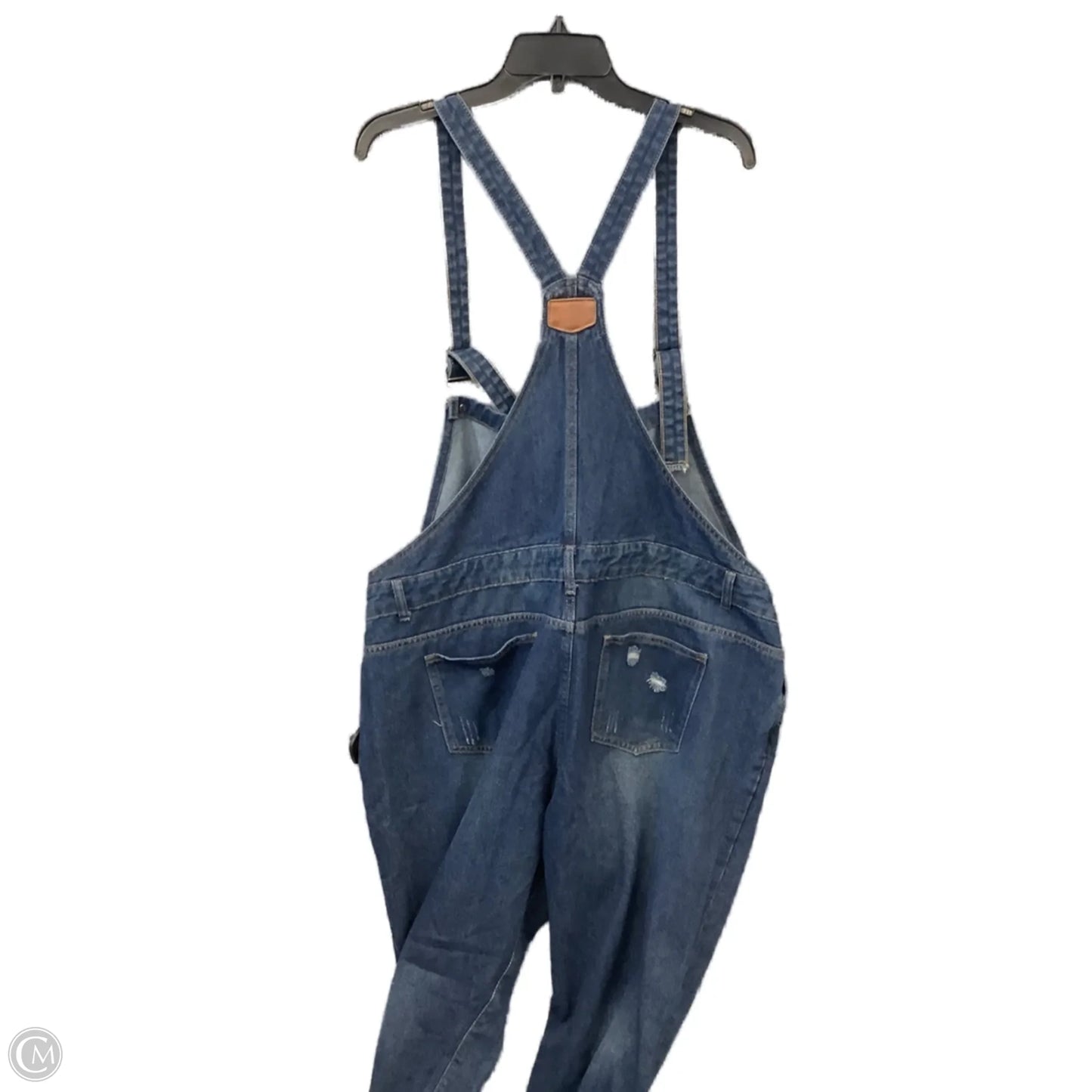 Overalls By Clothes Mentor In Blue Denim, Size: 20