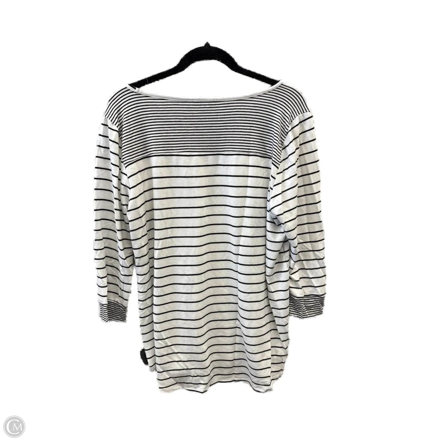 Top Long Sleeve By Pink Clover In Striped Pattern, Size: Xl
