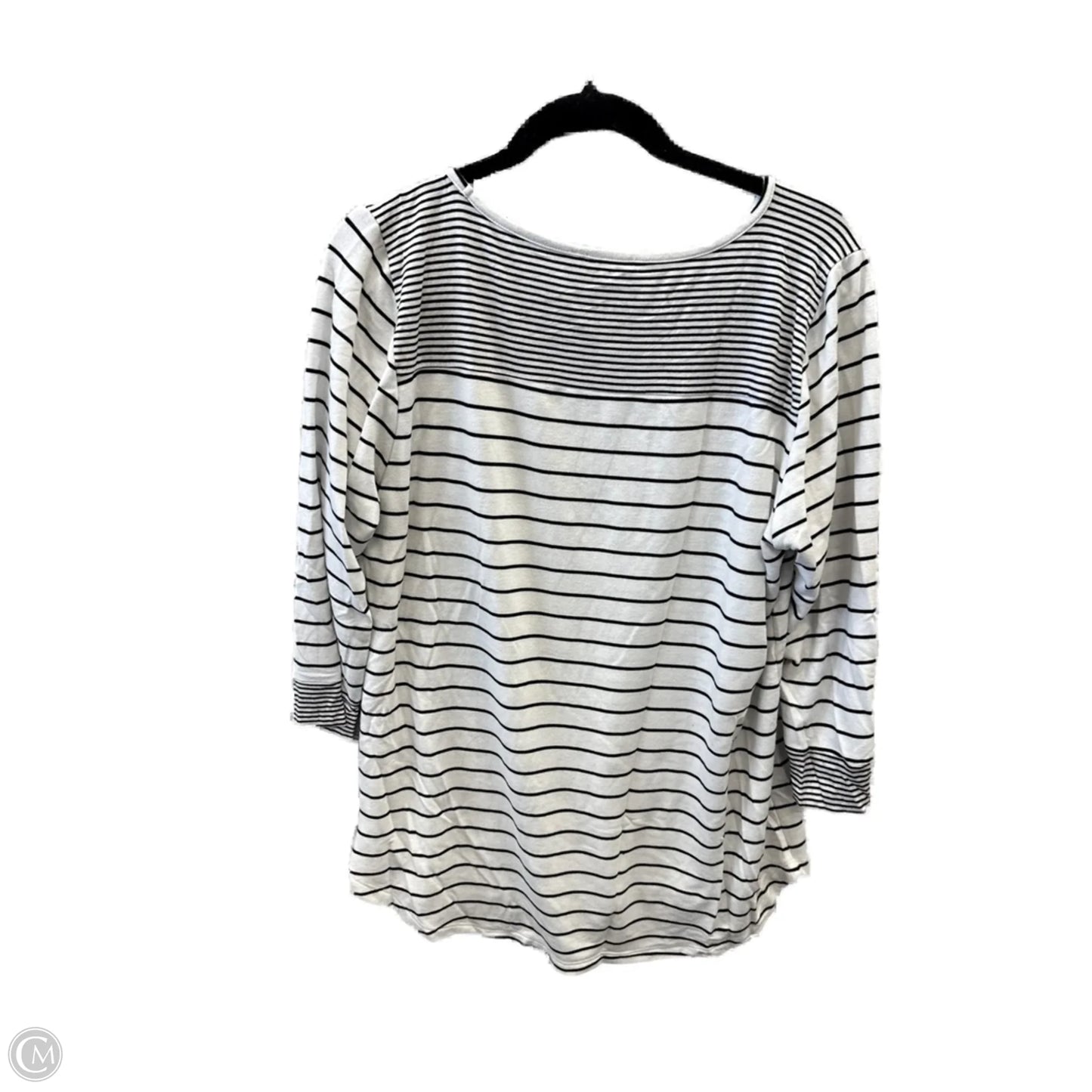 Top Long Sleeve By Pink Clover In Striped Pattern, Size: Xl