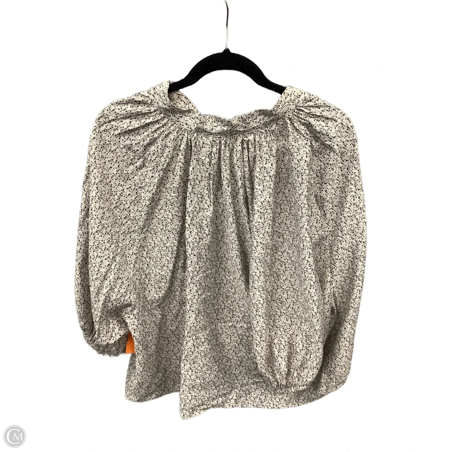 Top Long Sleeve By H&m In Floral Print, Size: L