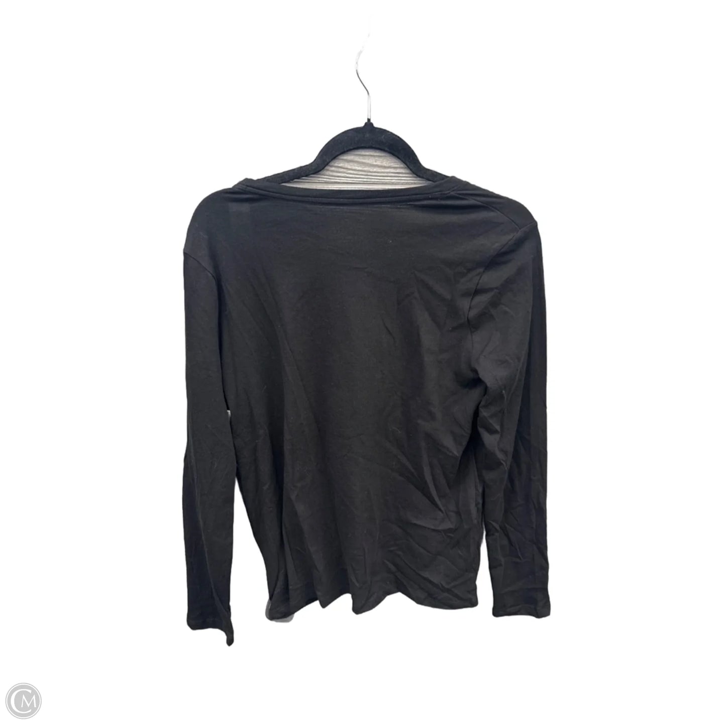 Top Long Sleeve By Time And Tru In Black, Size: M