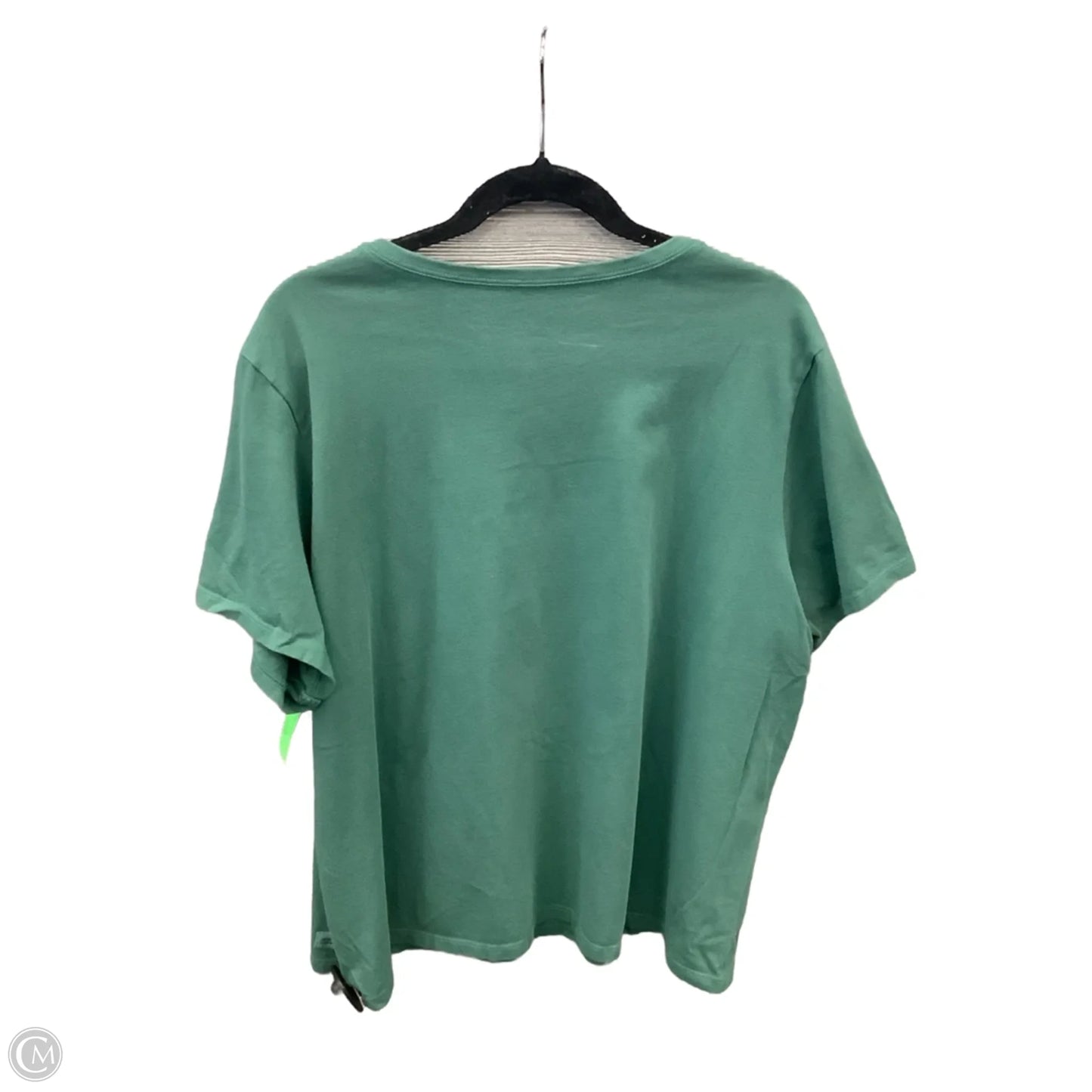 Top Short Sleeve By Life Is Good In Green, Size: 3x