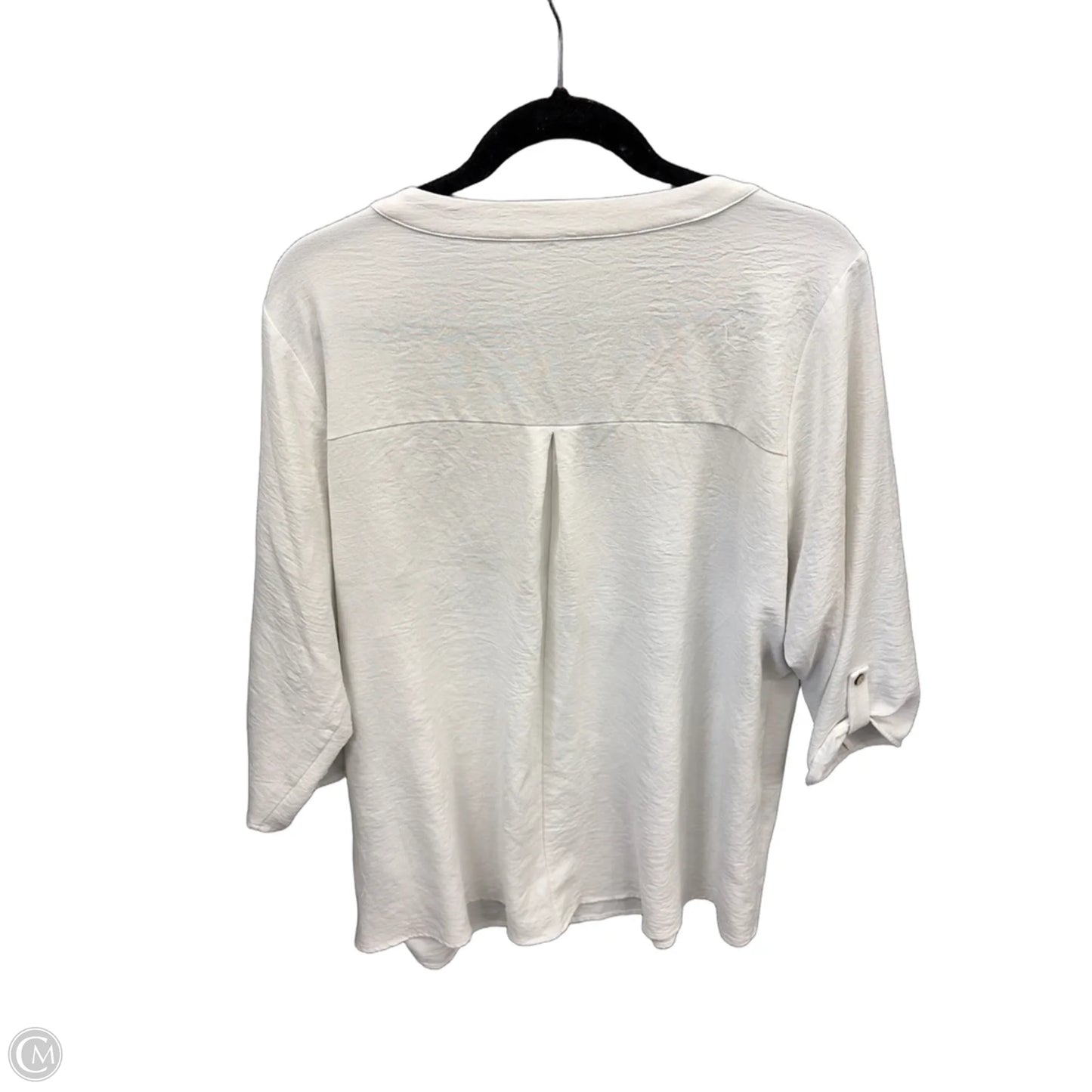 Top Short Sleeve By Naif In White, Size: 2x