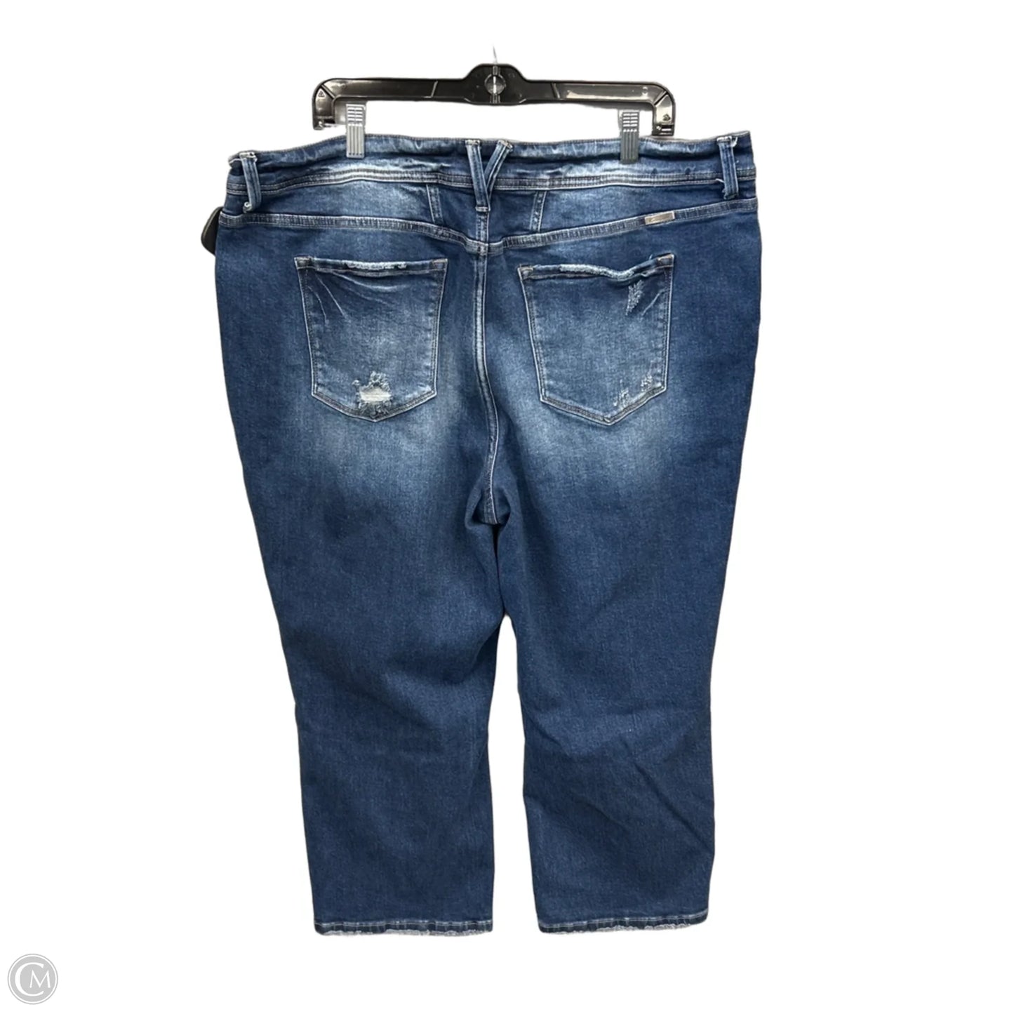 Jeans Straight By Maurices In Blue Denim, Size: 22