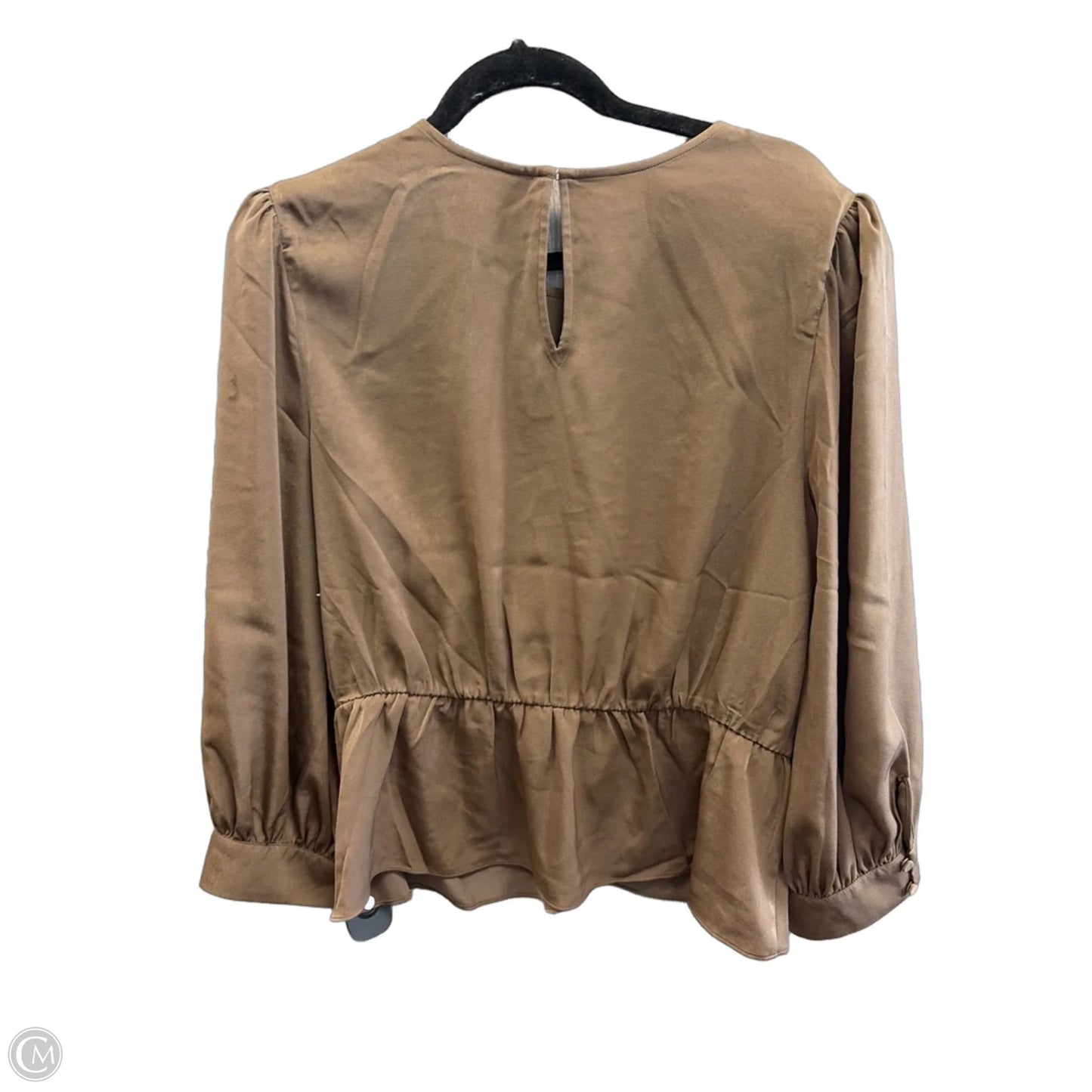 Top Long Sleeve By Express In Brown, Size: Xl