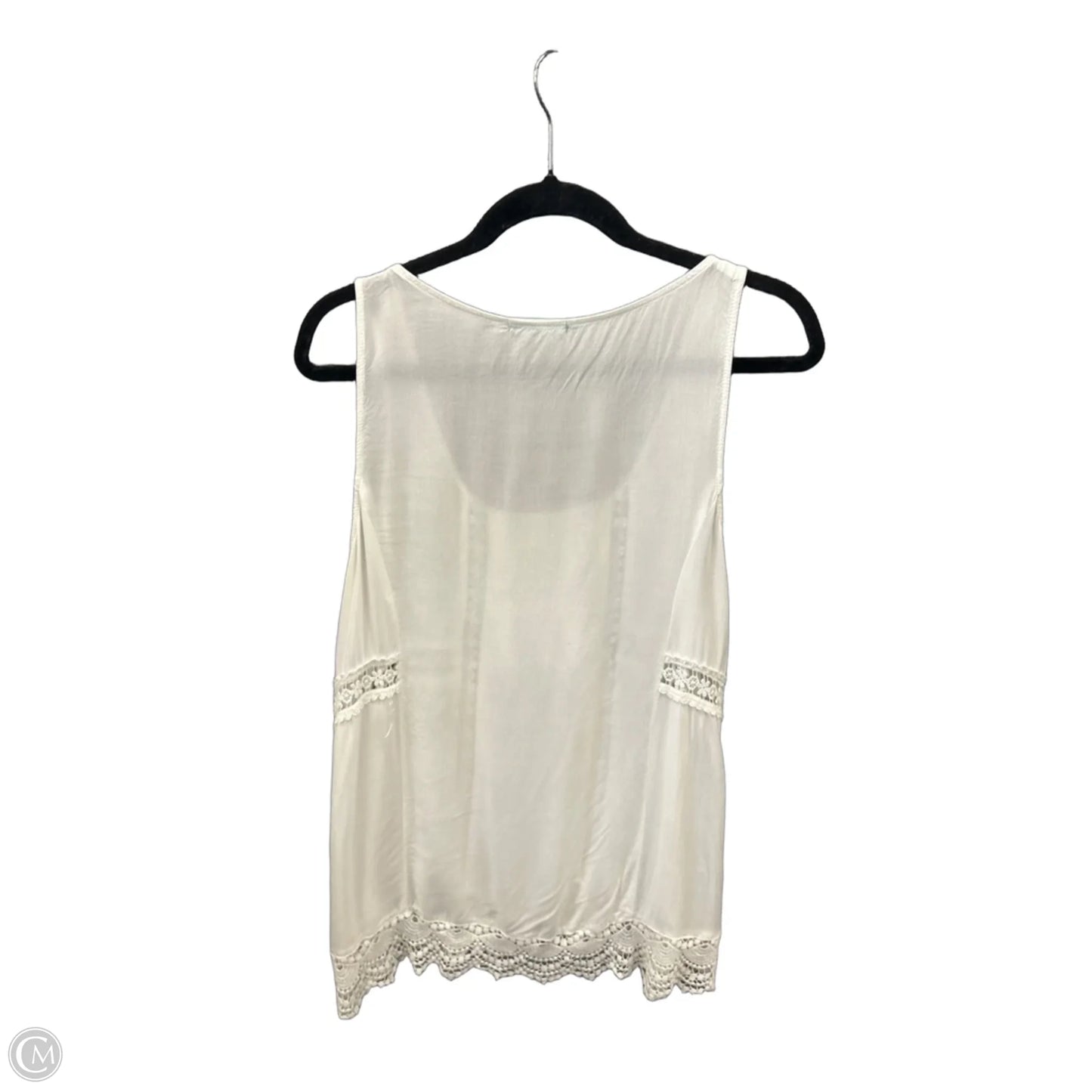 Top Sleeveless By Maurices In White, Size: L