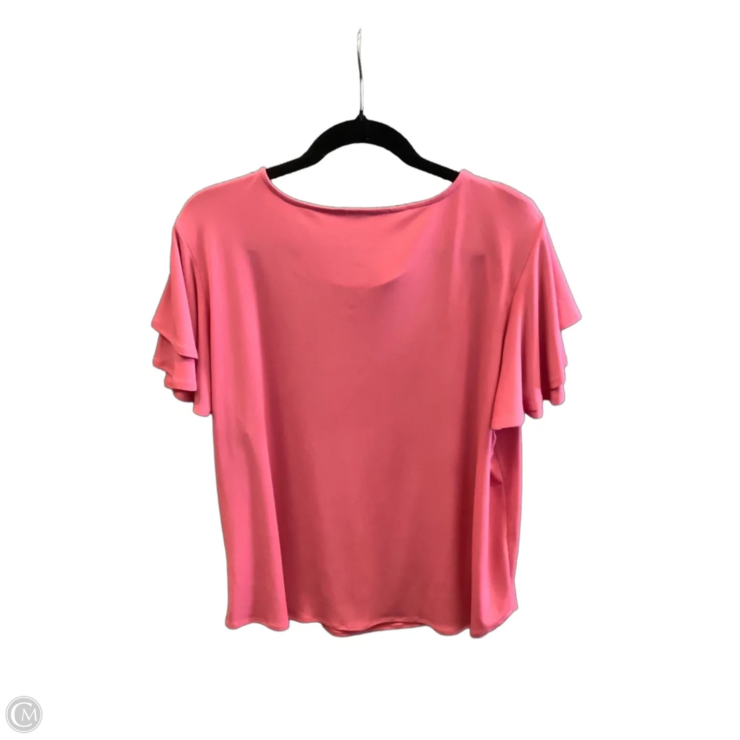 Top Short Sleeve By Liz Claiborne In Pink, Size: Xxl