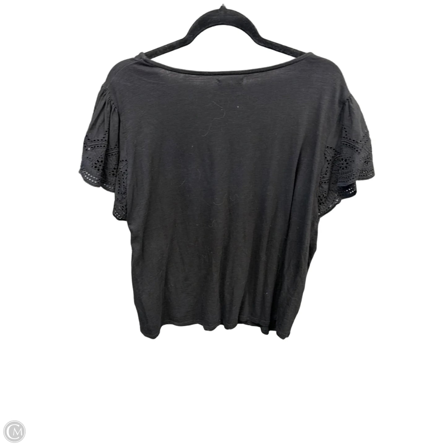 Top Short Sleeve By Maurices In Black, Size: Xl
