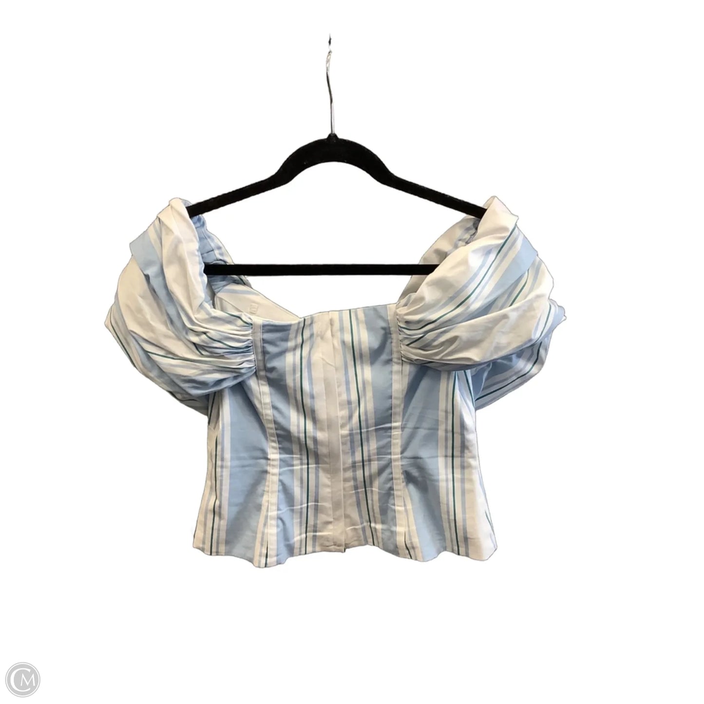 Top Short Sleeve By White House Black Market In Striped Pattern, Size: S
