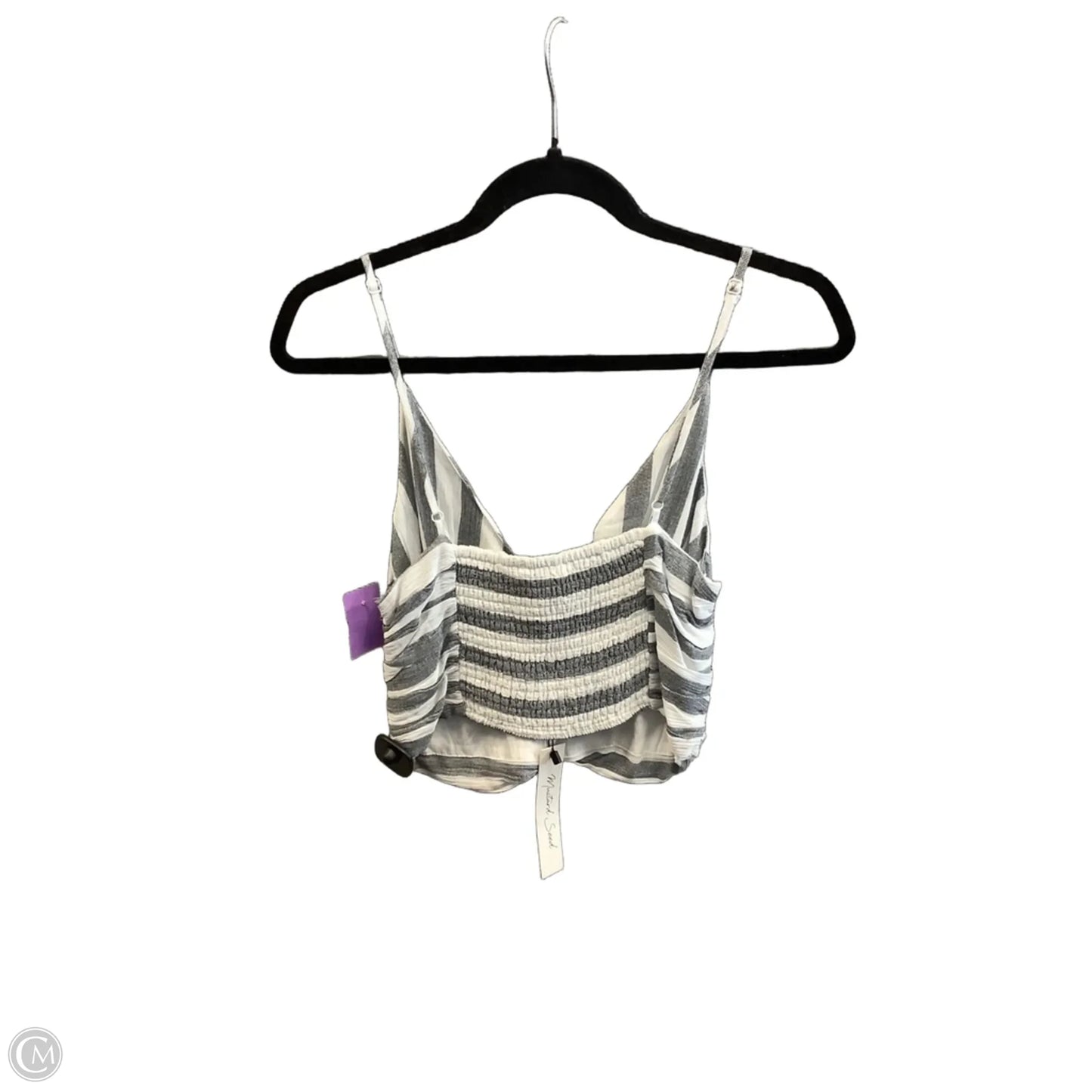 Top Sleeveless By Mustard Seed In Striped Pattern, Size: M